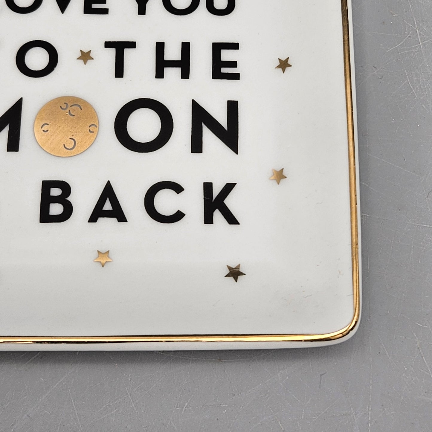 Paper Source "Love You to the Moon and Back" Porcelain Tray