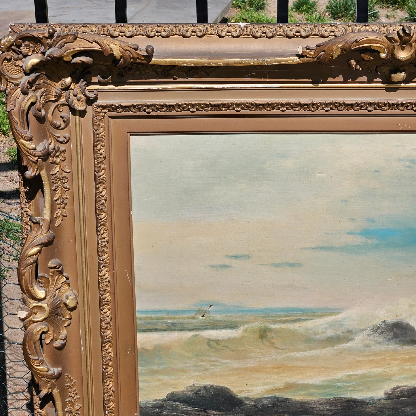 Oil on Canvas Seascape - Signed R Alexander