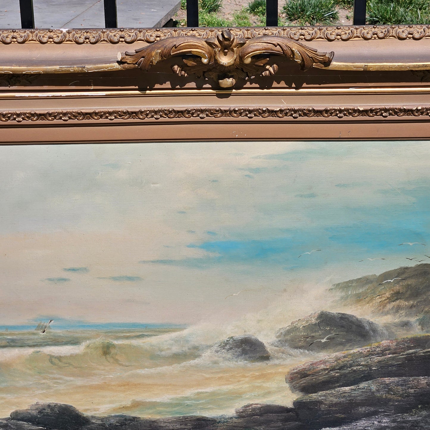 Oil on Canvas Seascape - Signed R Alexander
