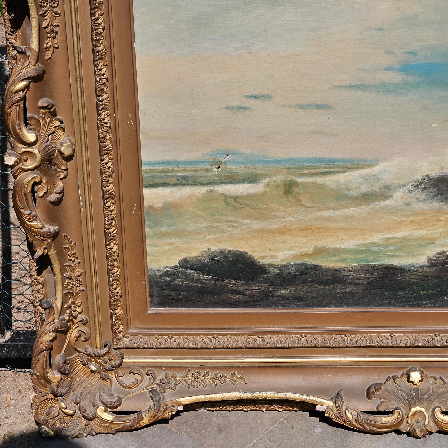 Oil on Canvas Seascape - Signed R Alexander