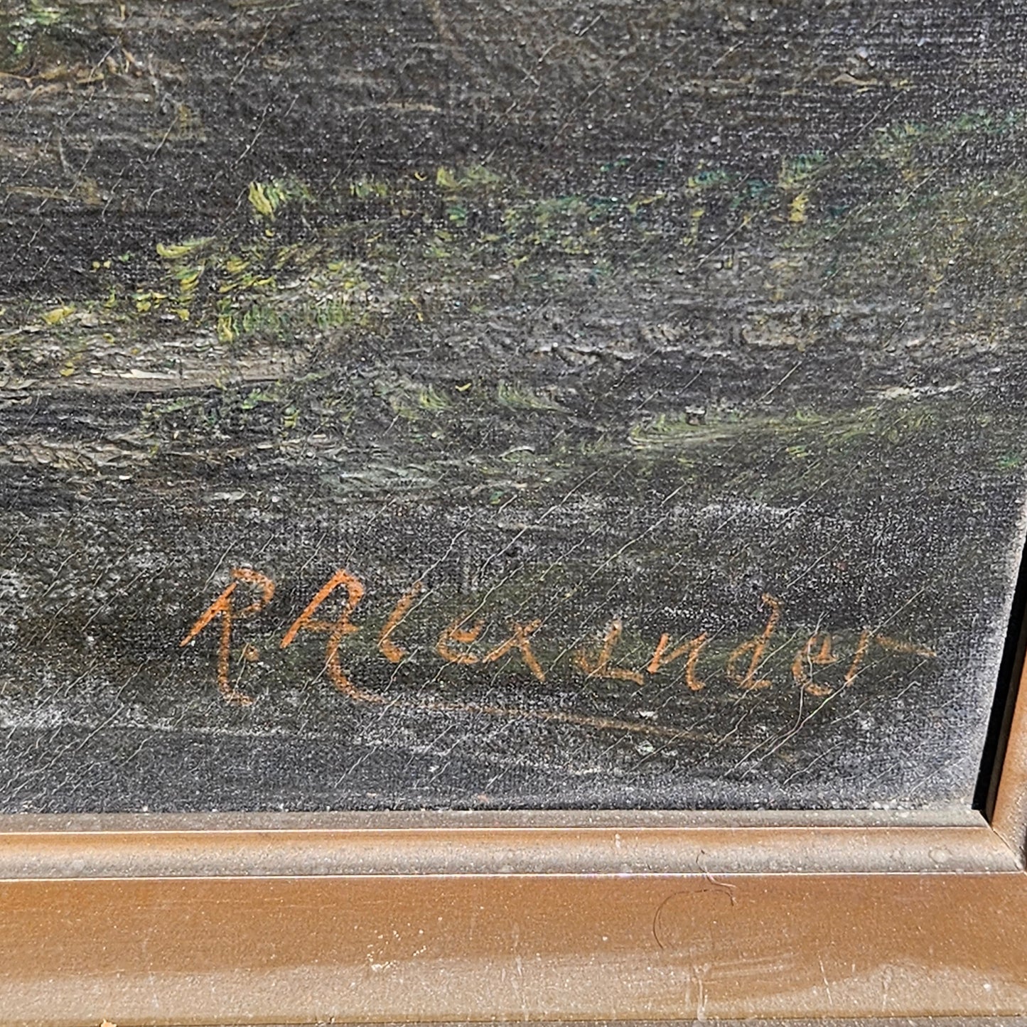 Oil on Canvas Seascape - Signed R Alexander