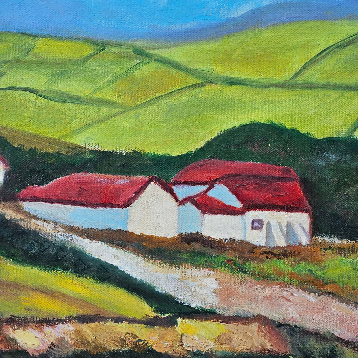 Oil on Canvas Landscape Signed A Vicono