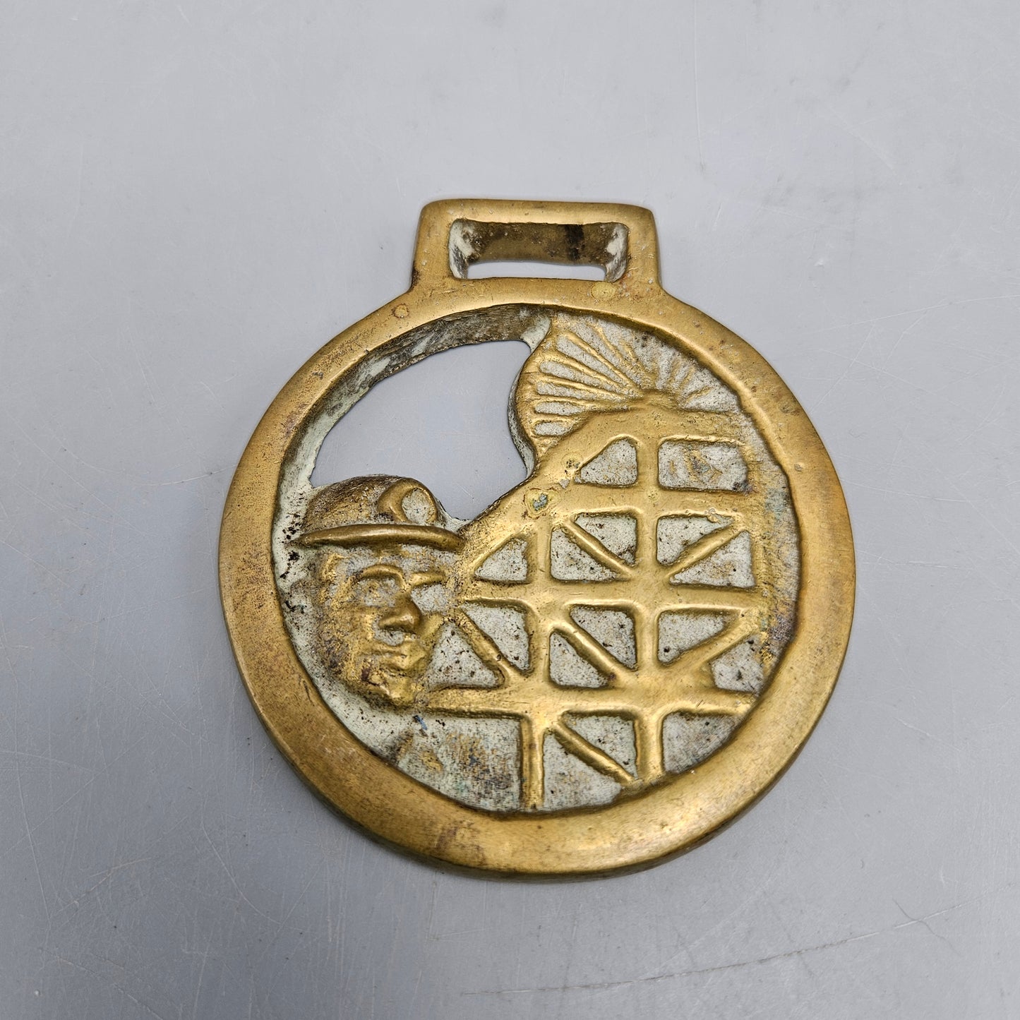 Horse Brass Coal Miner and Collier