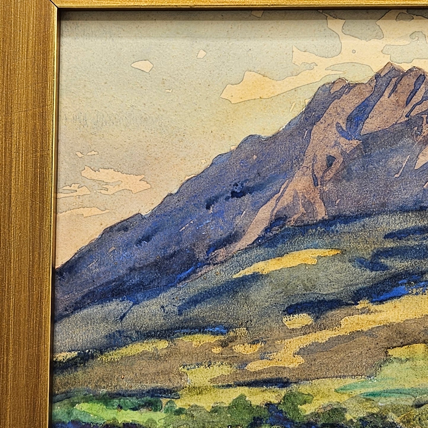 Susan Hinckley Greenough Bradley (1852-1929) Watercolor Mountain Landscape