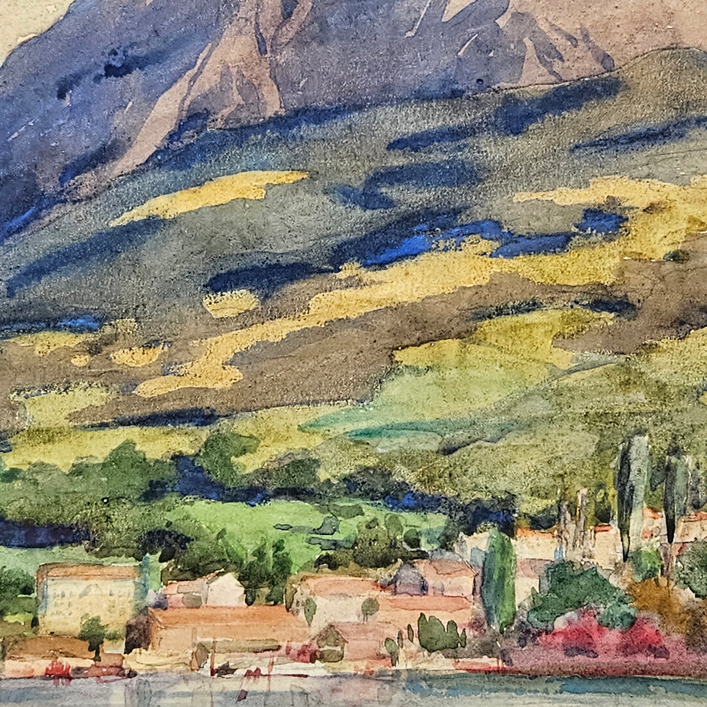 Susan Hinckley Greenough Bradley (1852-1929) Watercolor Mountain Landscape