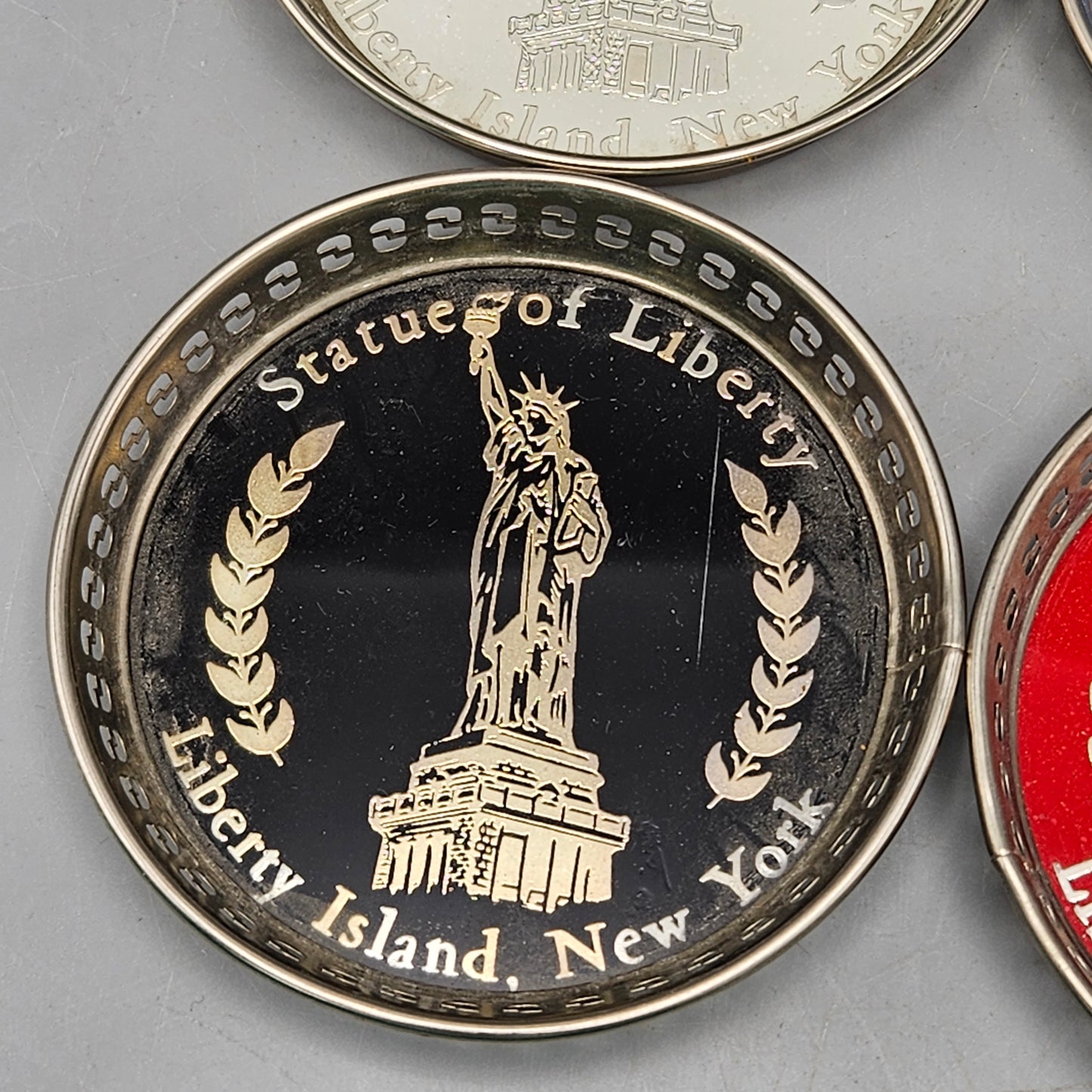 Set of 4 Vintage Statue of Liberty New York Coasters