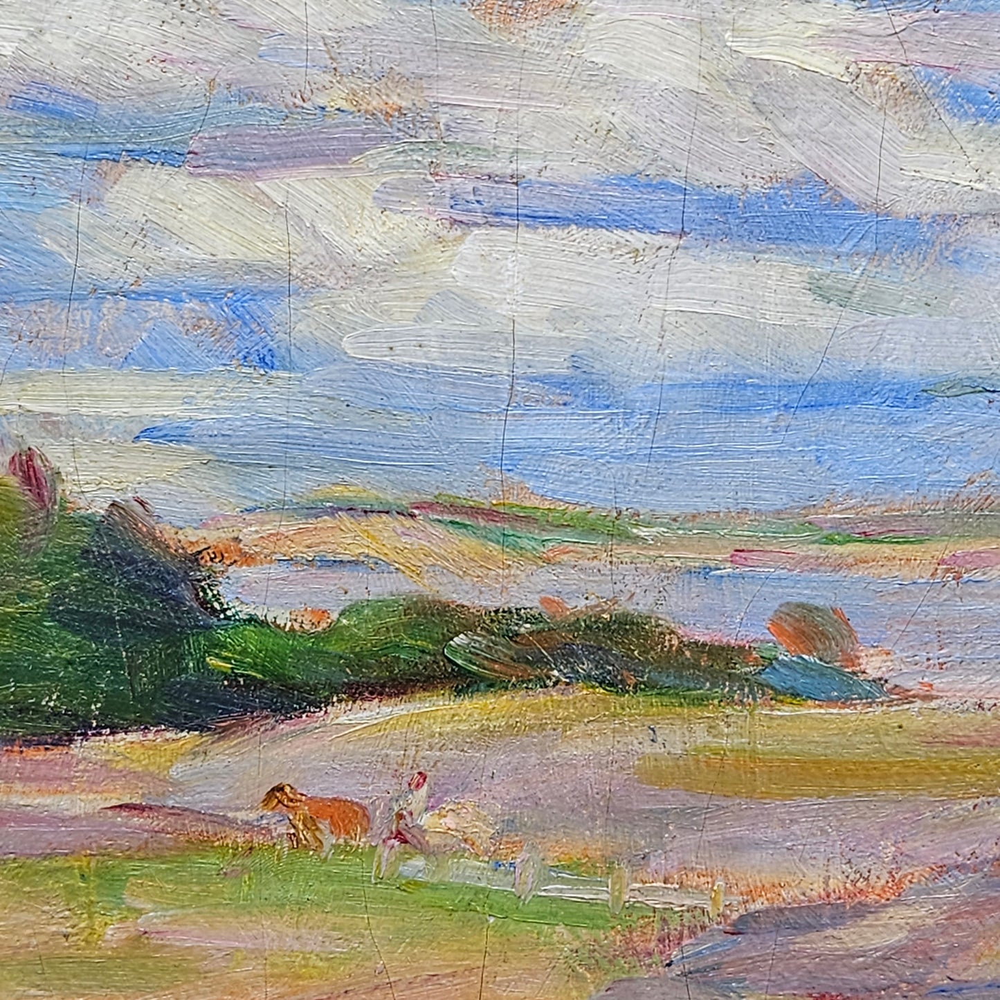 Harley Manlius Perkins (1883-1964) New England Landscape Painting on Board
