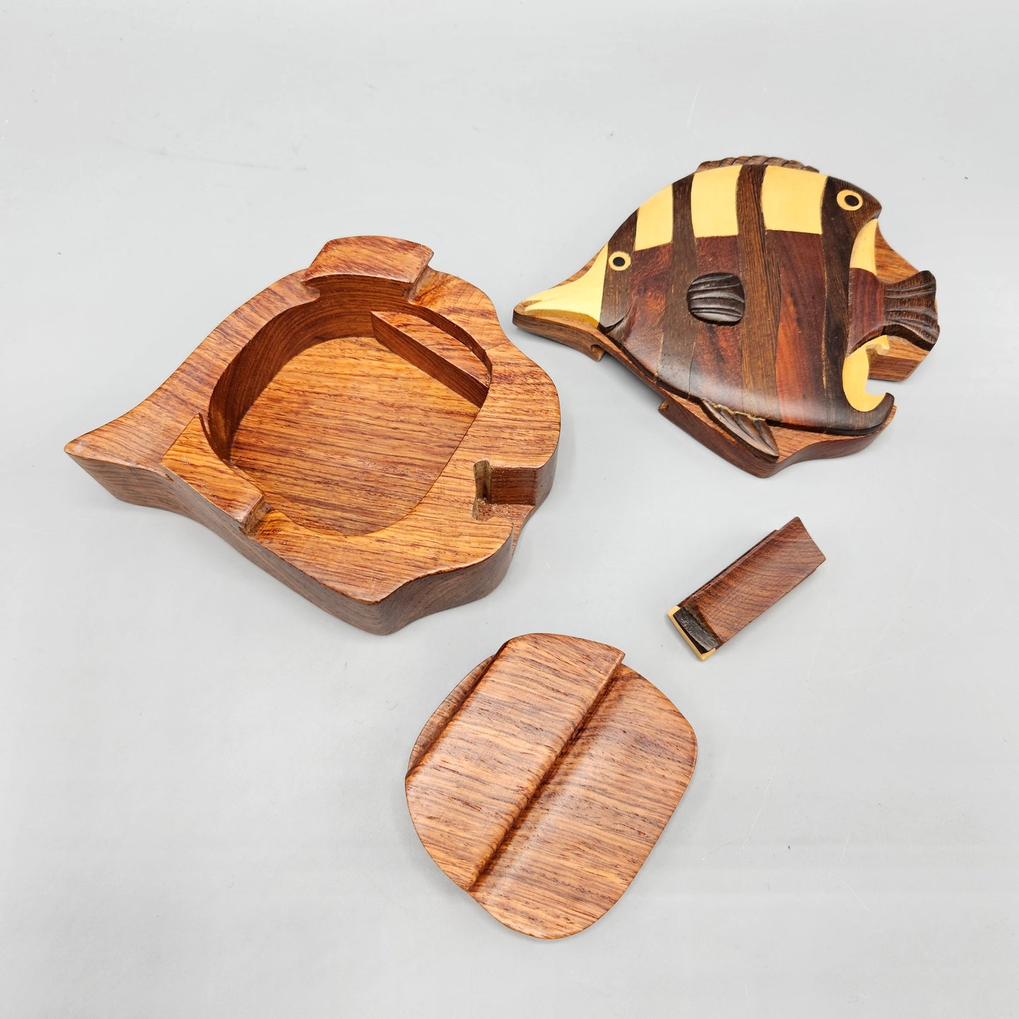 Wooden Angelfish Puzzle Box