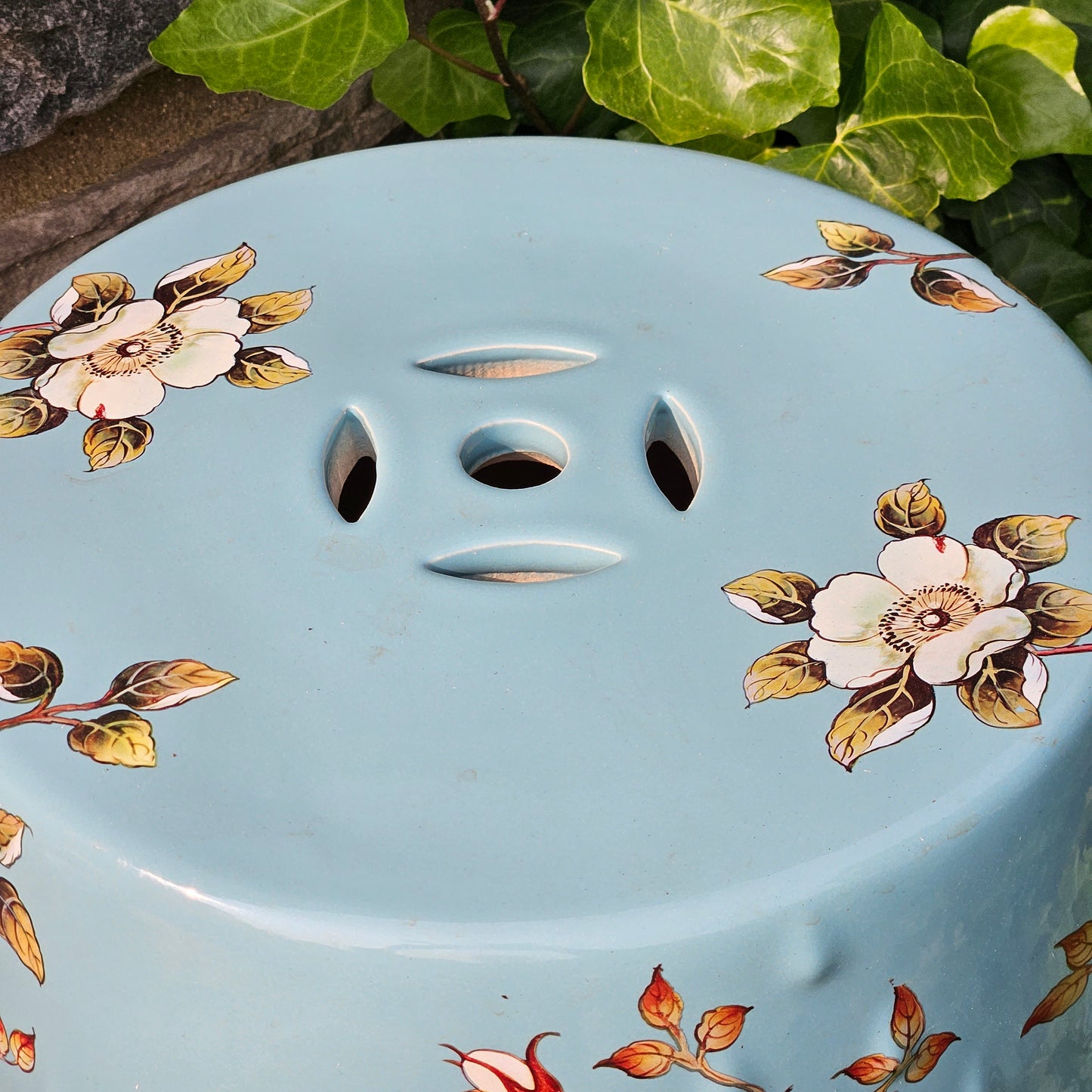 Chinese Porcelain Light Blue Garden Stool