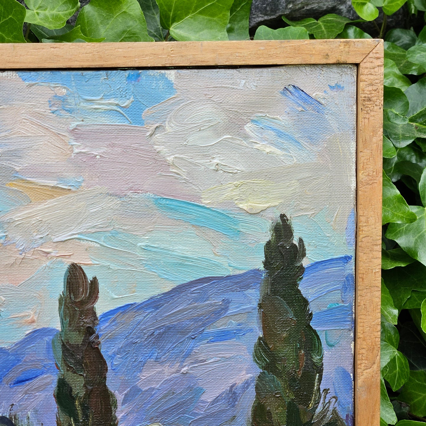 Pavel Borisovitch Bludnov Russian Impressionist Oil on Canvas Rocks by the Sea - Chekhov Bay