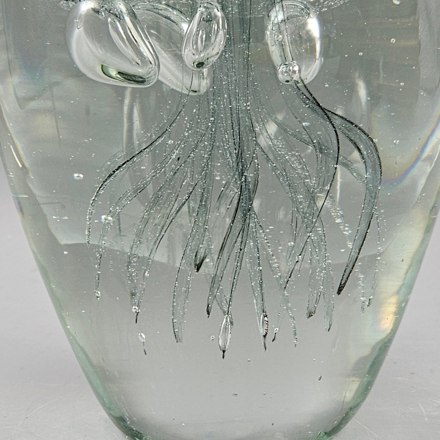 Art Glass Jellyfish Paperweight