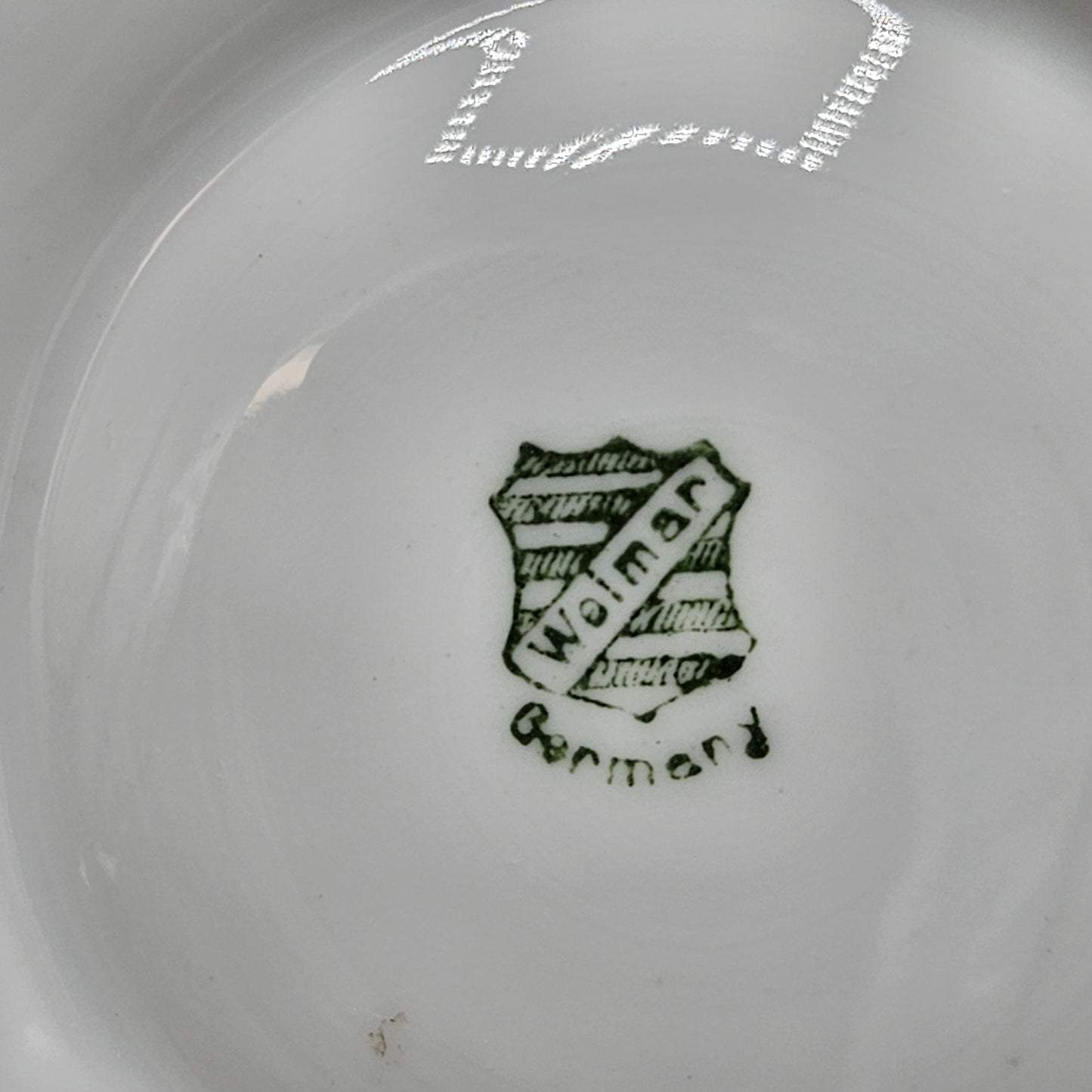 Antique Weimar German Porcelain Oyster Plate