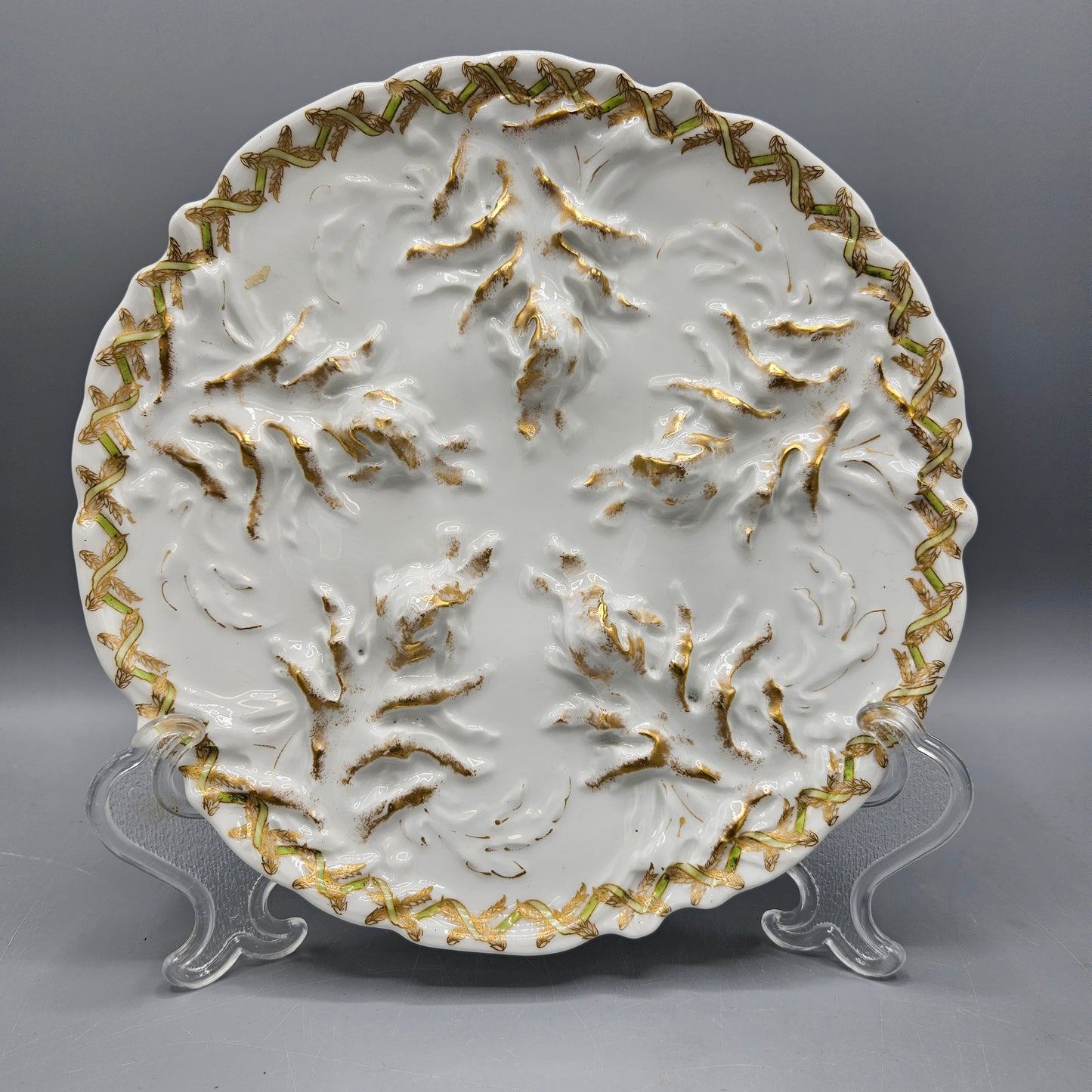 Theodore Haviland Limoges for JE Caldwell Porcelain Oyster Plate