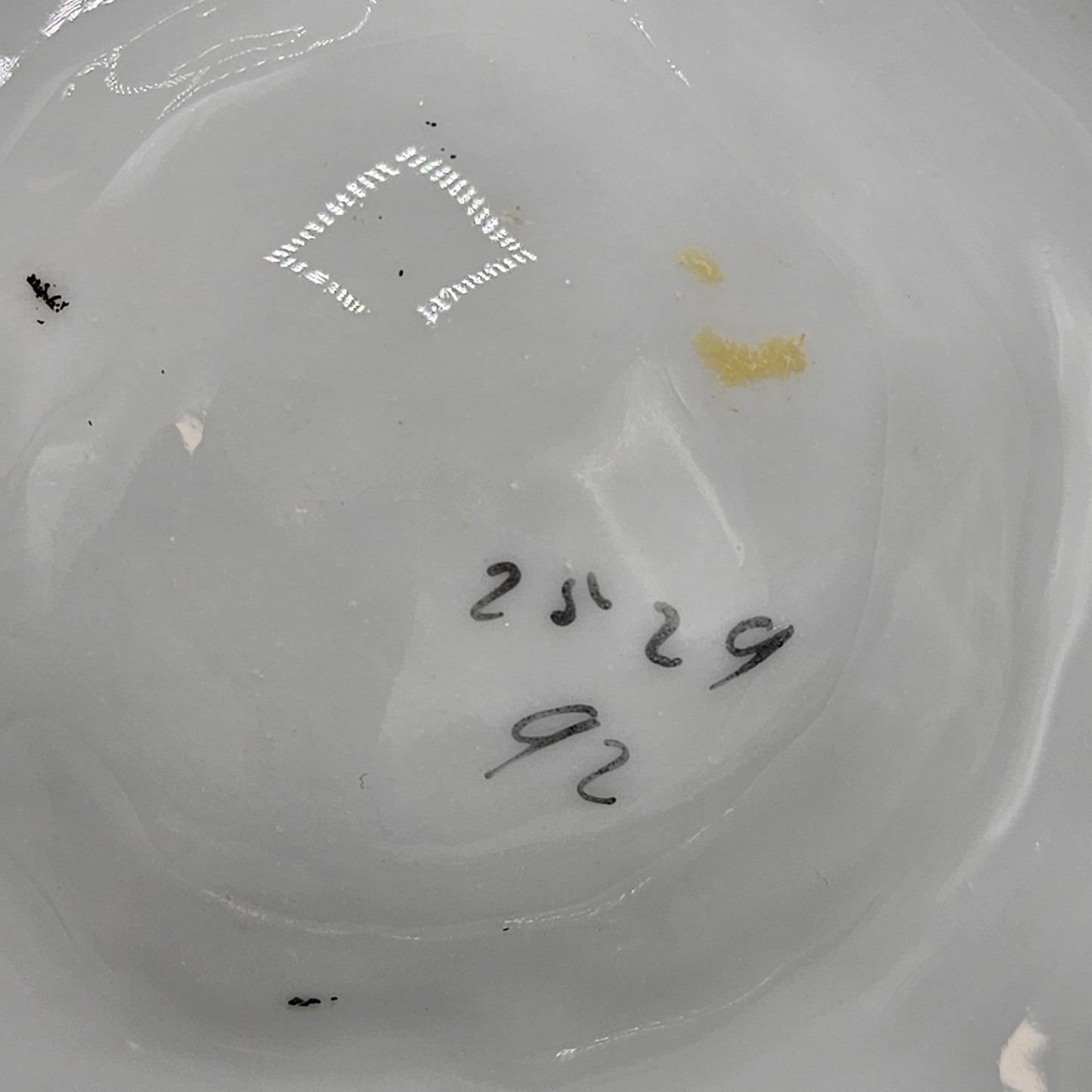 Limoges Porcelain Oyster Plate - Seaweed Pattern