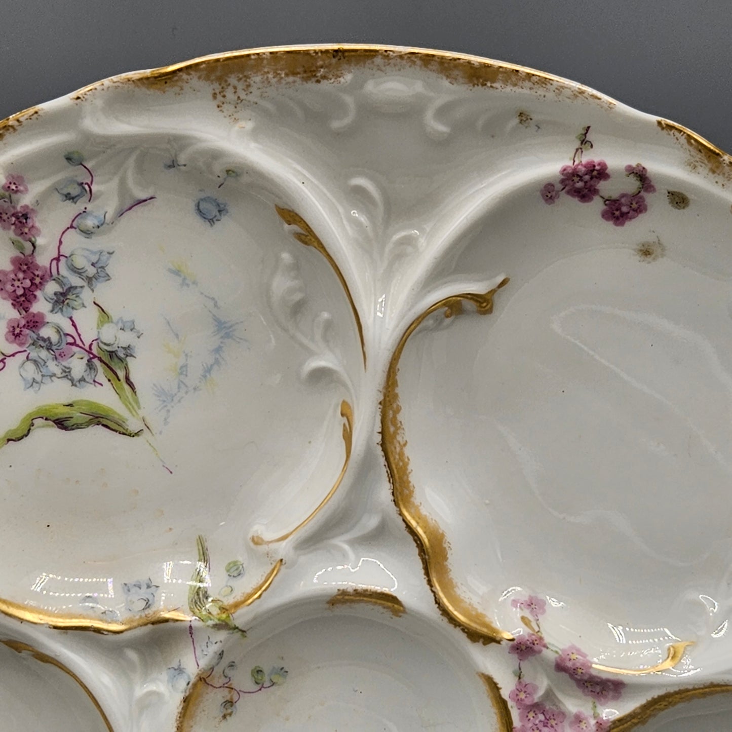 Theodore Haviland Porcelain Oyster Plate