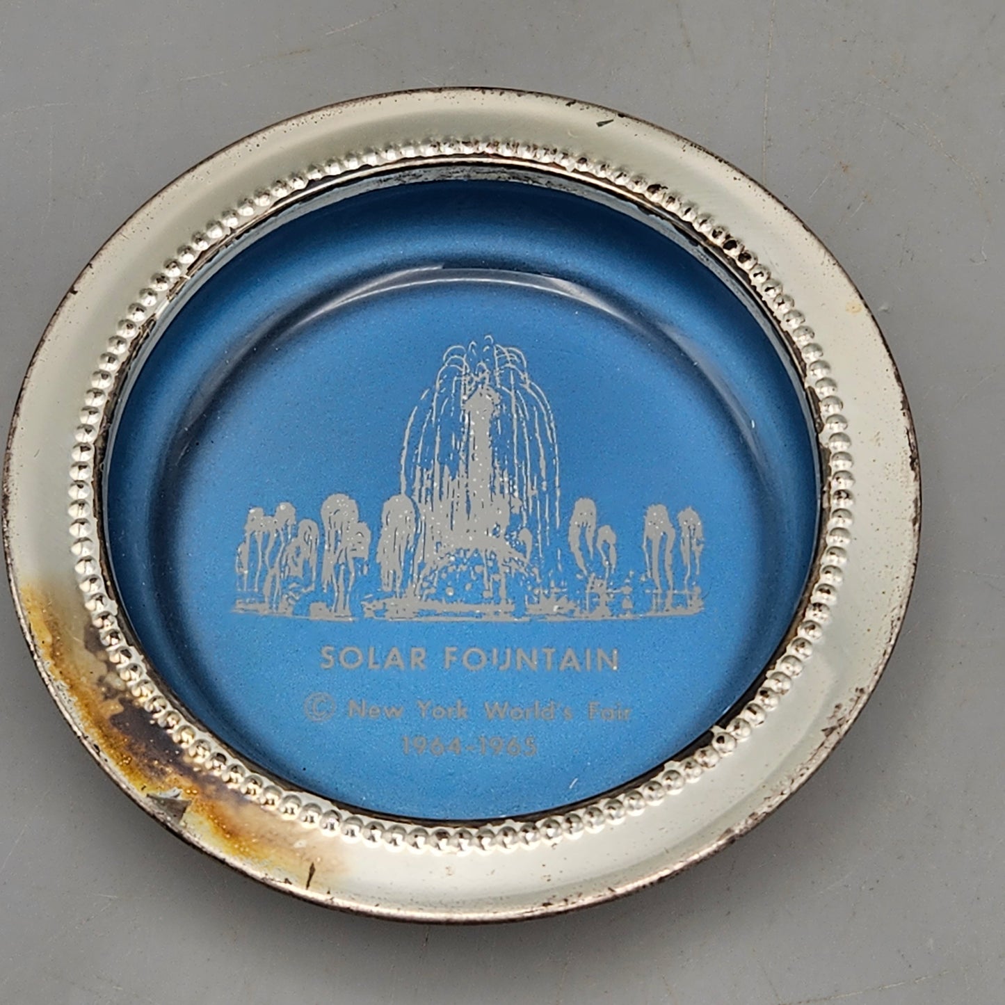 Blackinton Silverplate 1964 New York World's Fair Ashtrays - Set of Three