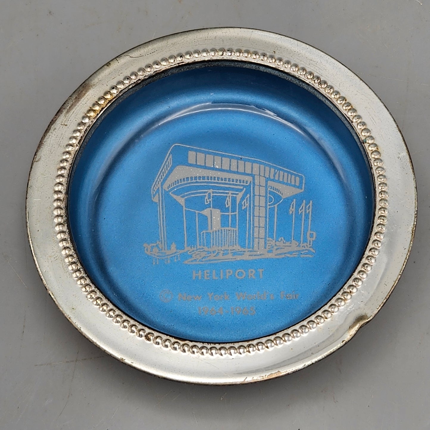Blackinton Silverplate 1964 New York World's Fair Ashtrays - Set of Three