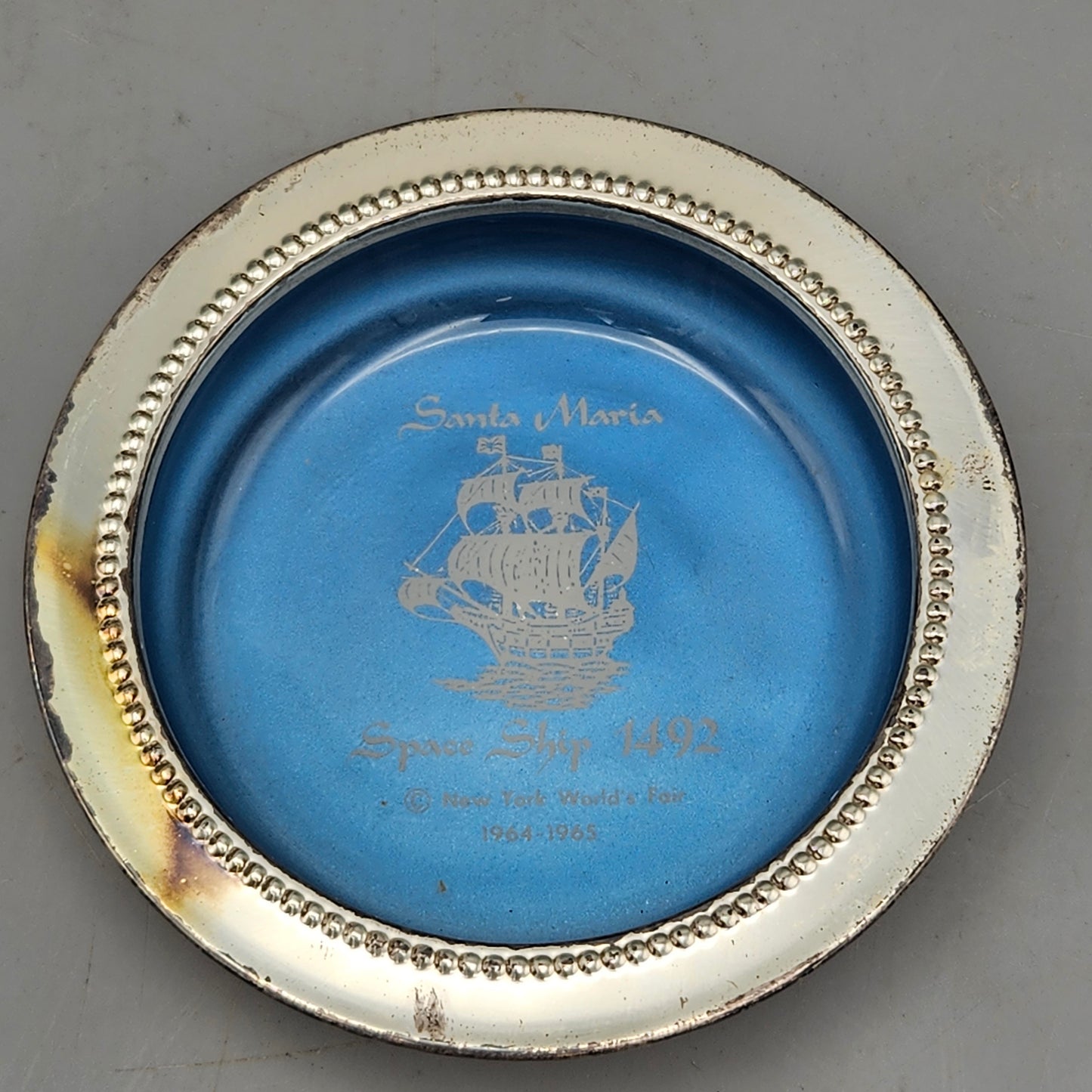 Blackinton Silverplate 1964 New York World's Fair Ashtrays - Set of Three