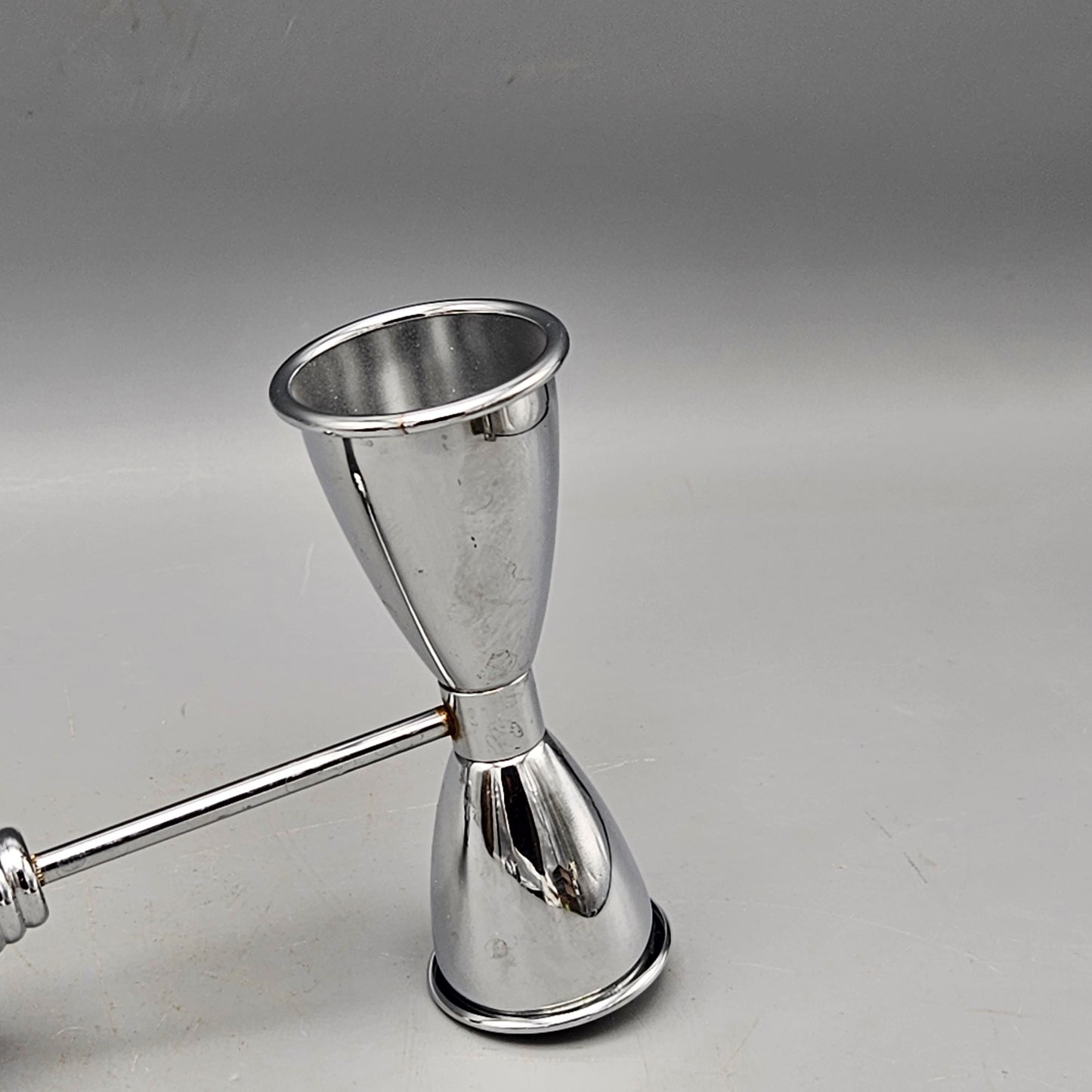 Art Deco Style Handled Double Jigger