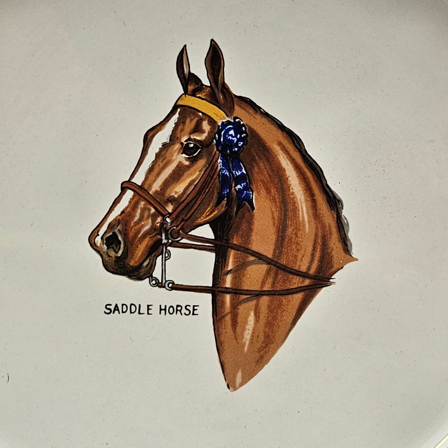 Hyalyn Ceramic "Saddle Horse" Ashtray