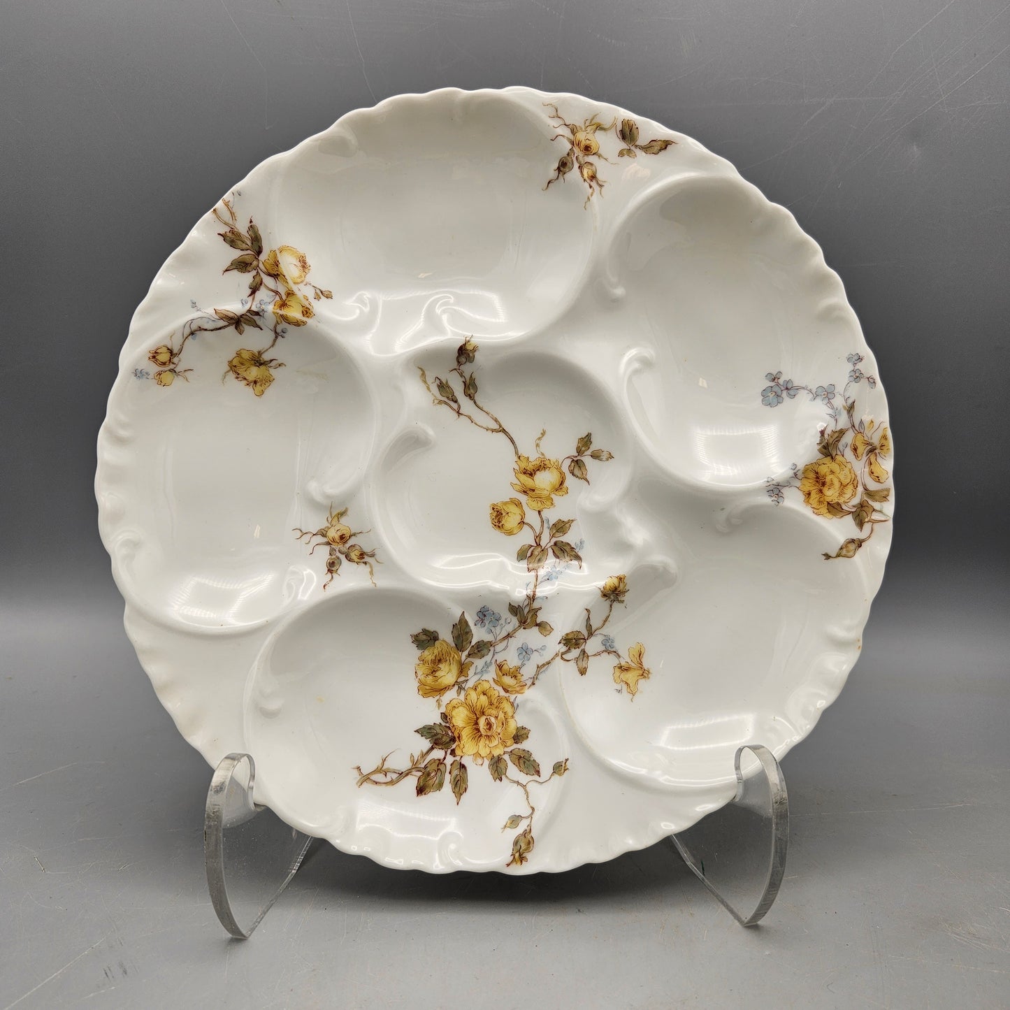 Haviland & Co Limoges Porcelain Oyster Plate