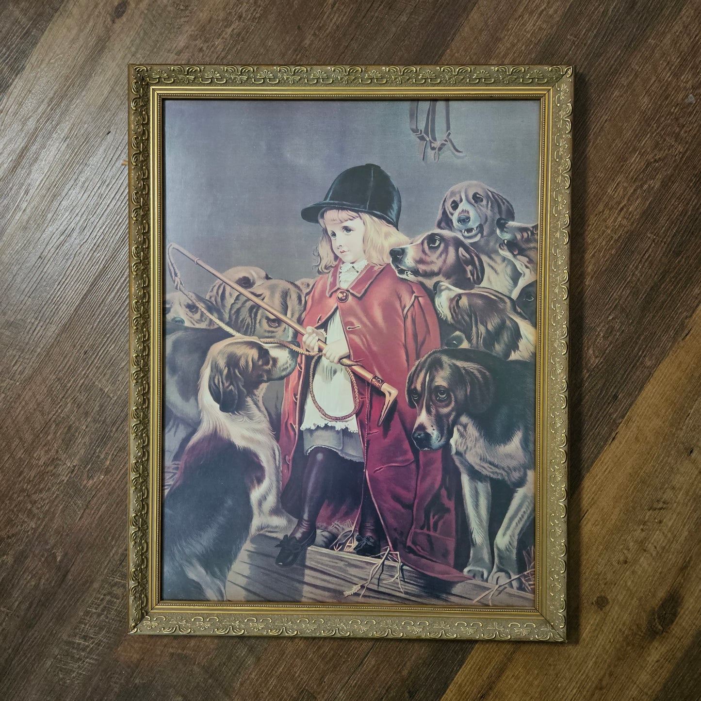 "The Young Hunter" Little Girl in Hunting Pinks