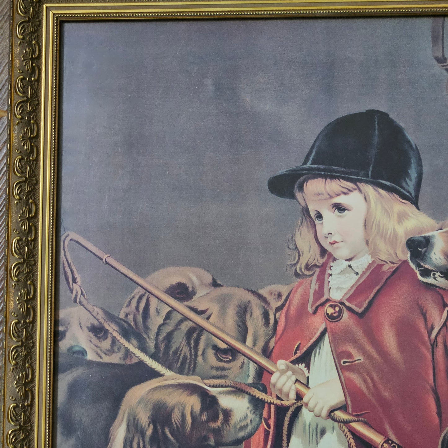 "The Young Hunter" Little Girl in Hunting Pinks