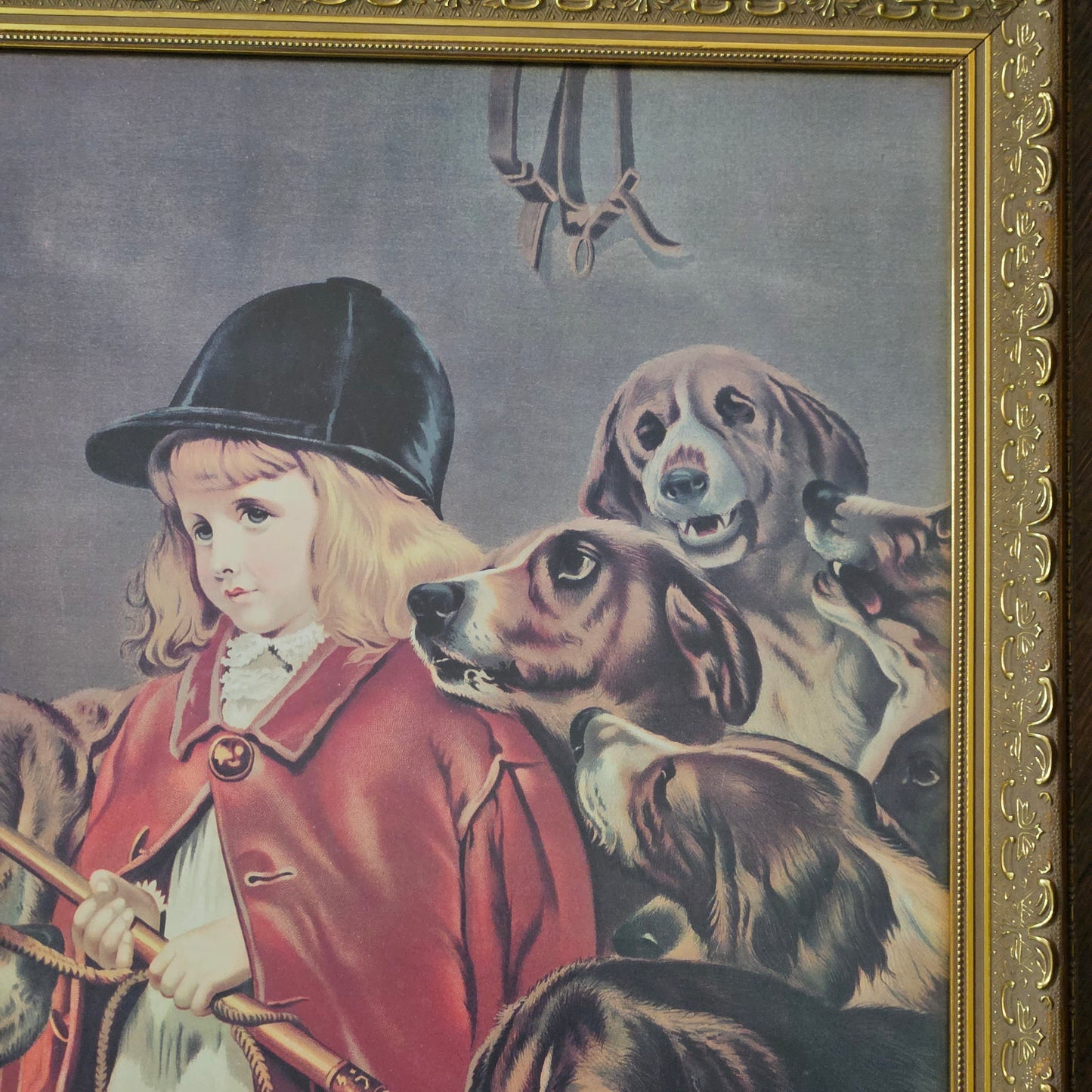 "The Young Hunter" Little Girl in Hunting Pinks