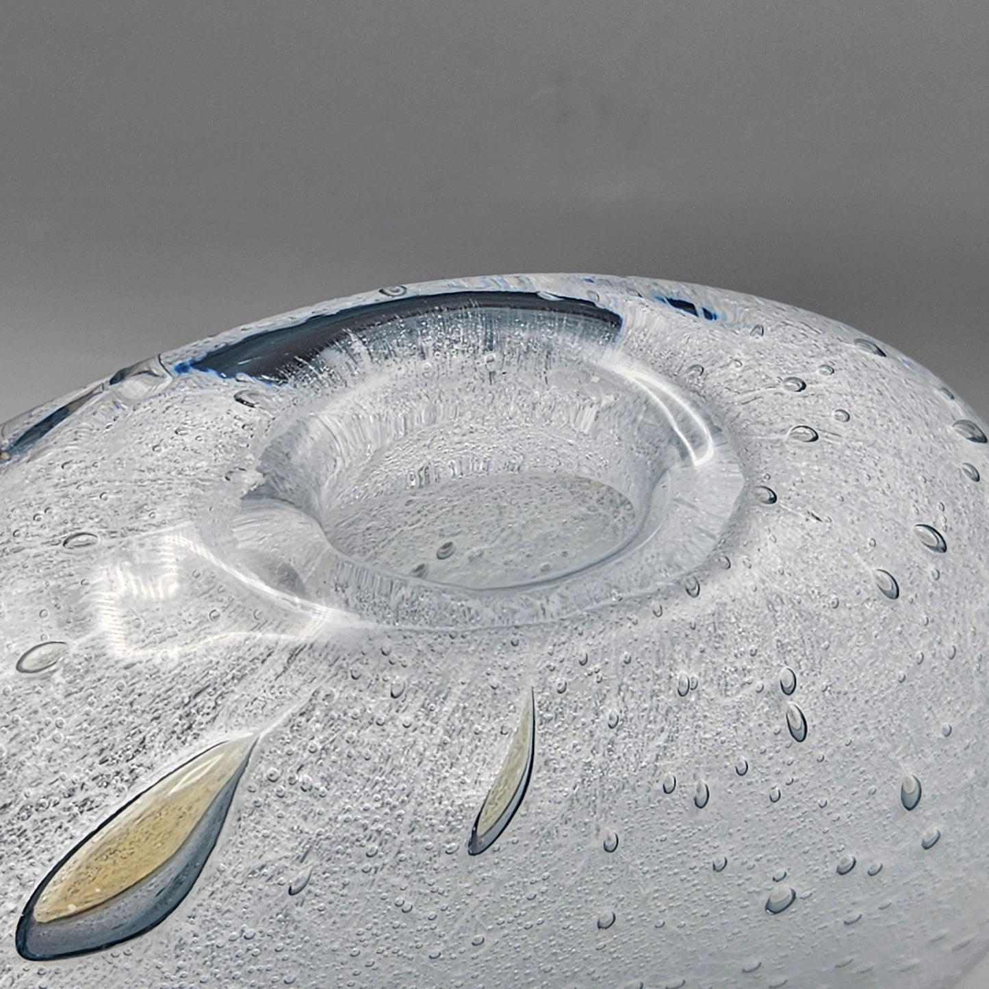 Strombergshyttan Crystal White Cased Glass Vase