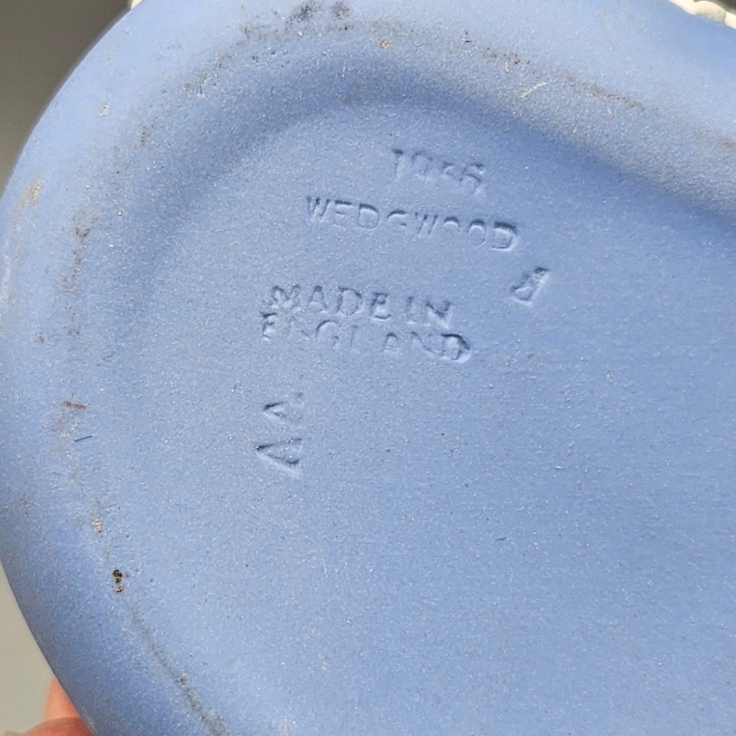 Wedgwood Blue Jasperware Heart Trinket Box