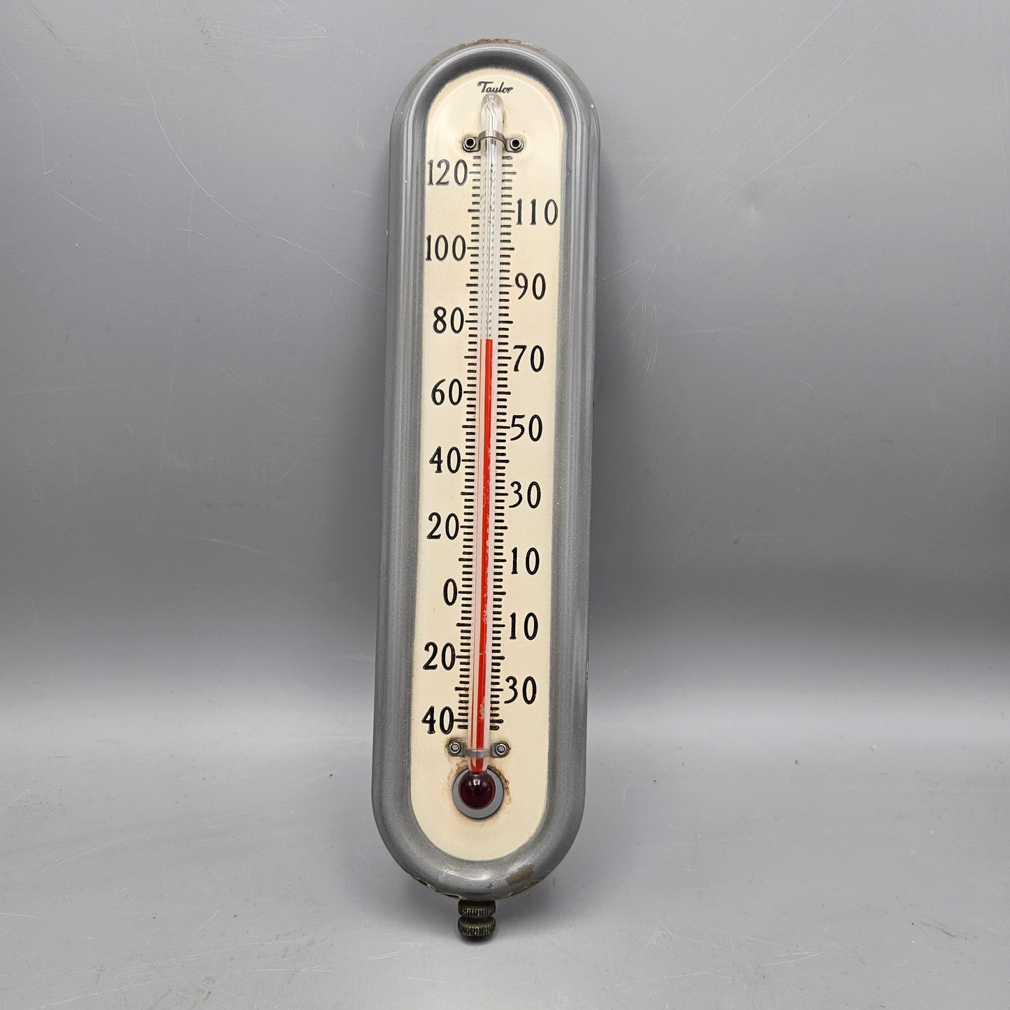 Taylor Enamel Outdoor Thermometer