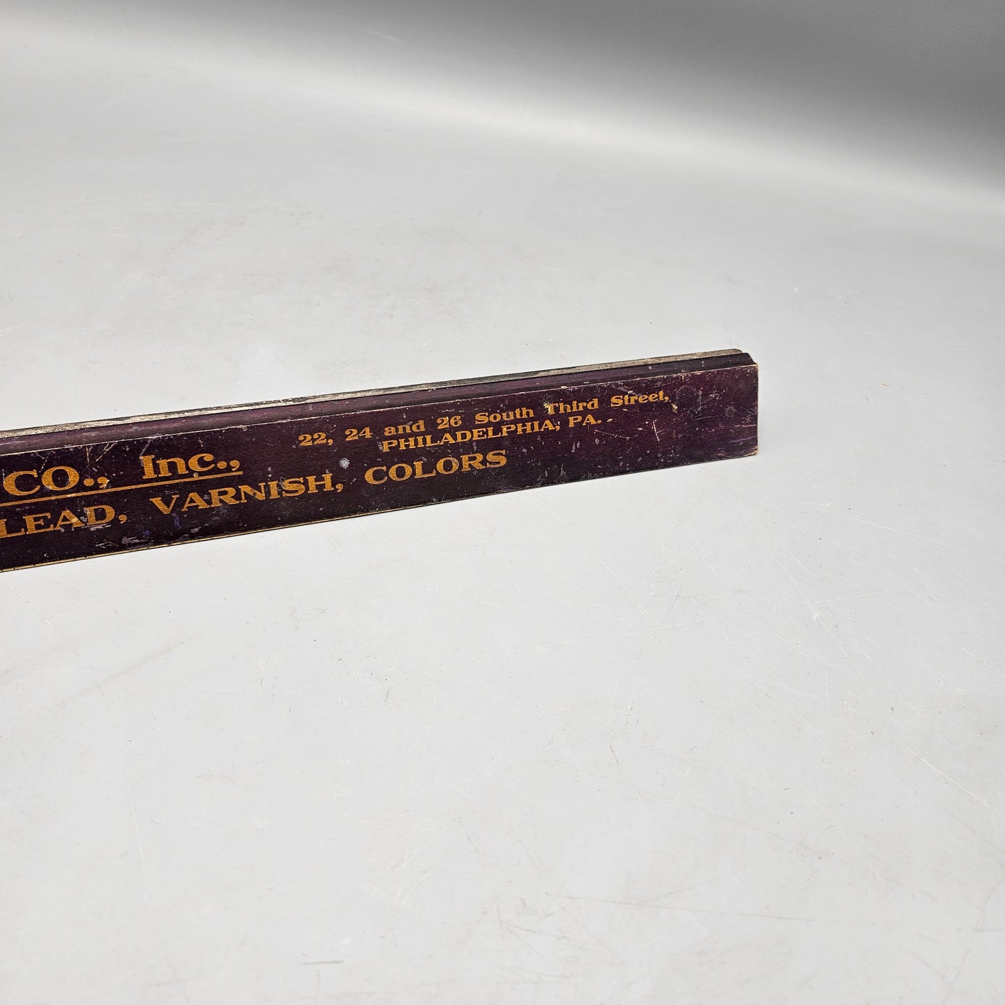NZ Graves Co Philadelphia Advertising Ruler