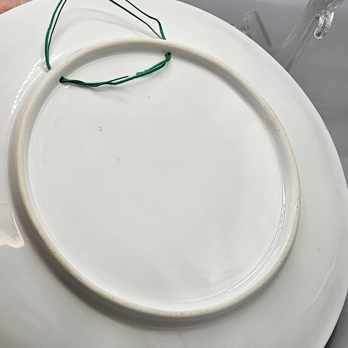 Vintage Pink & White Oyster Plate
