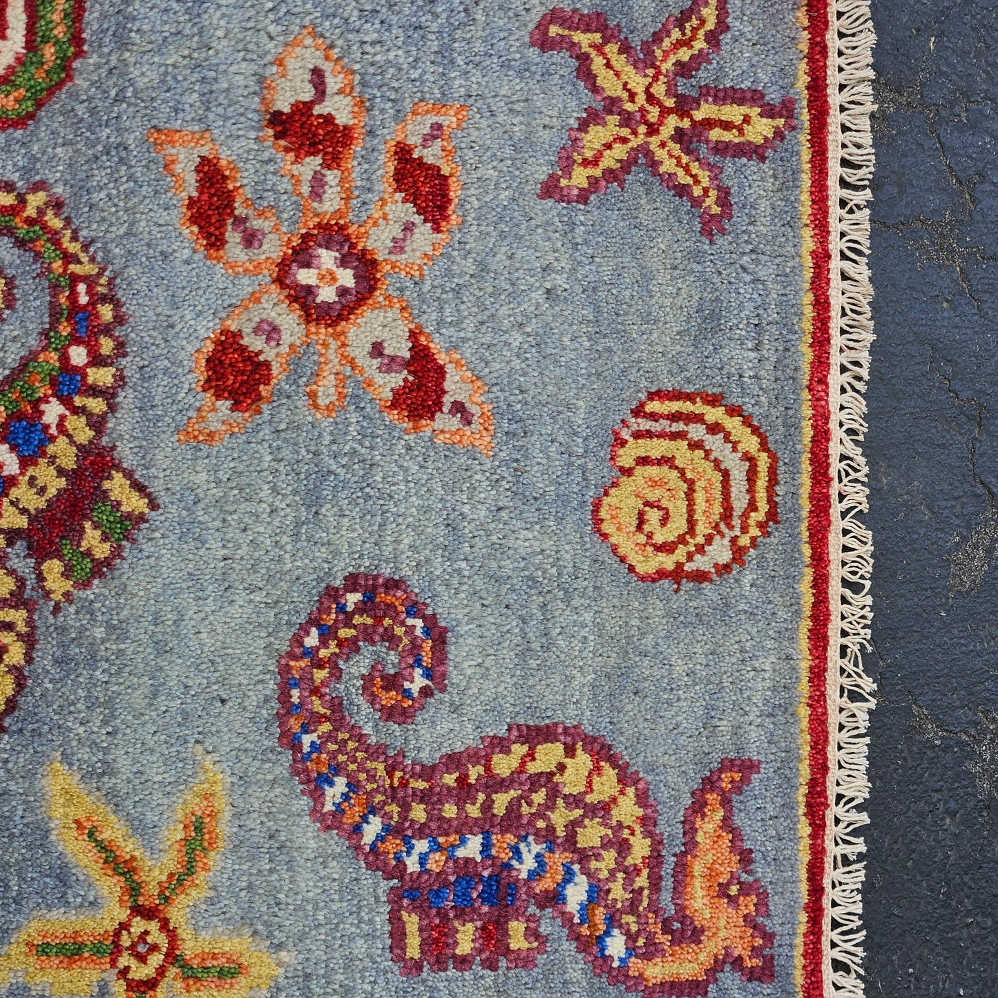 Flat-Weave Fish Rug