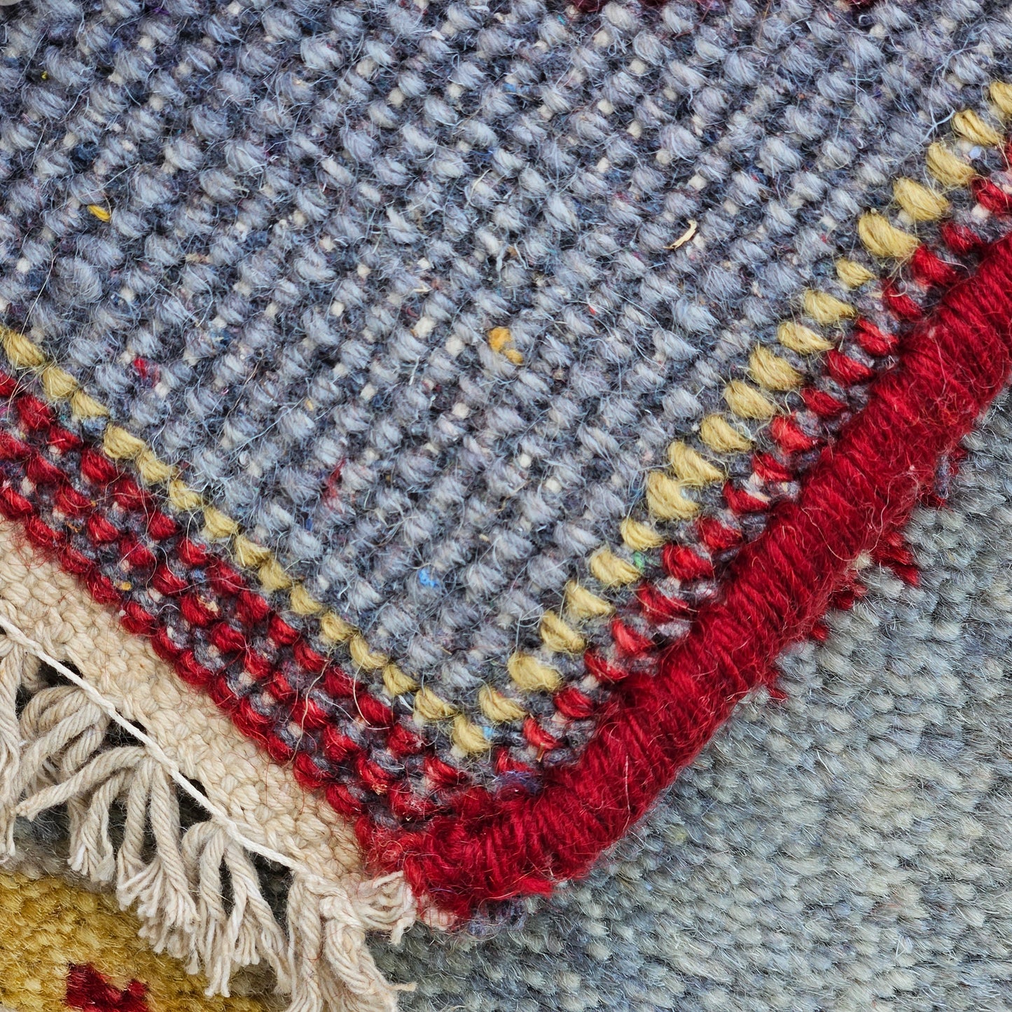 Flat-Weave Fish Rug