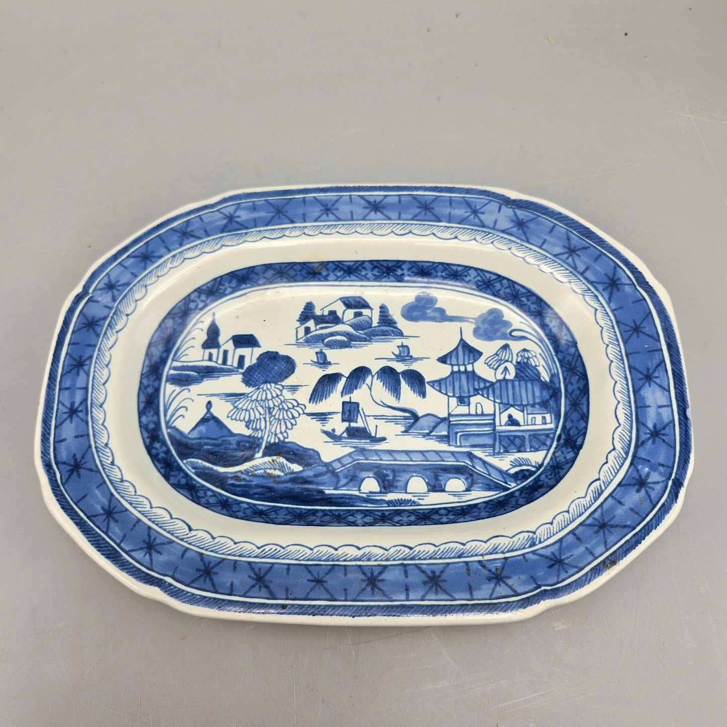 Sleepy Hollow Restorations Reproduction Canton Export Platter Made in Holland