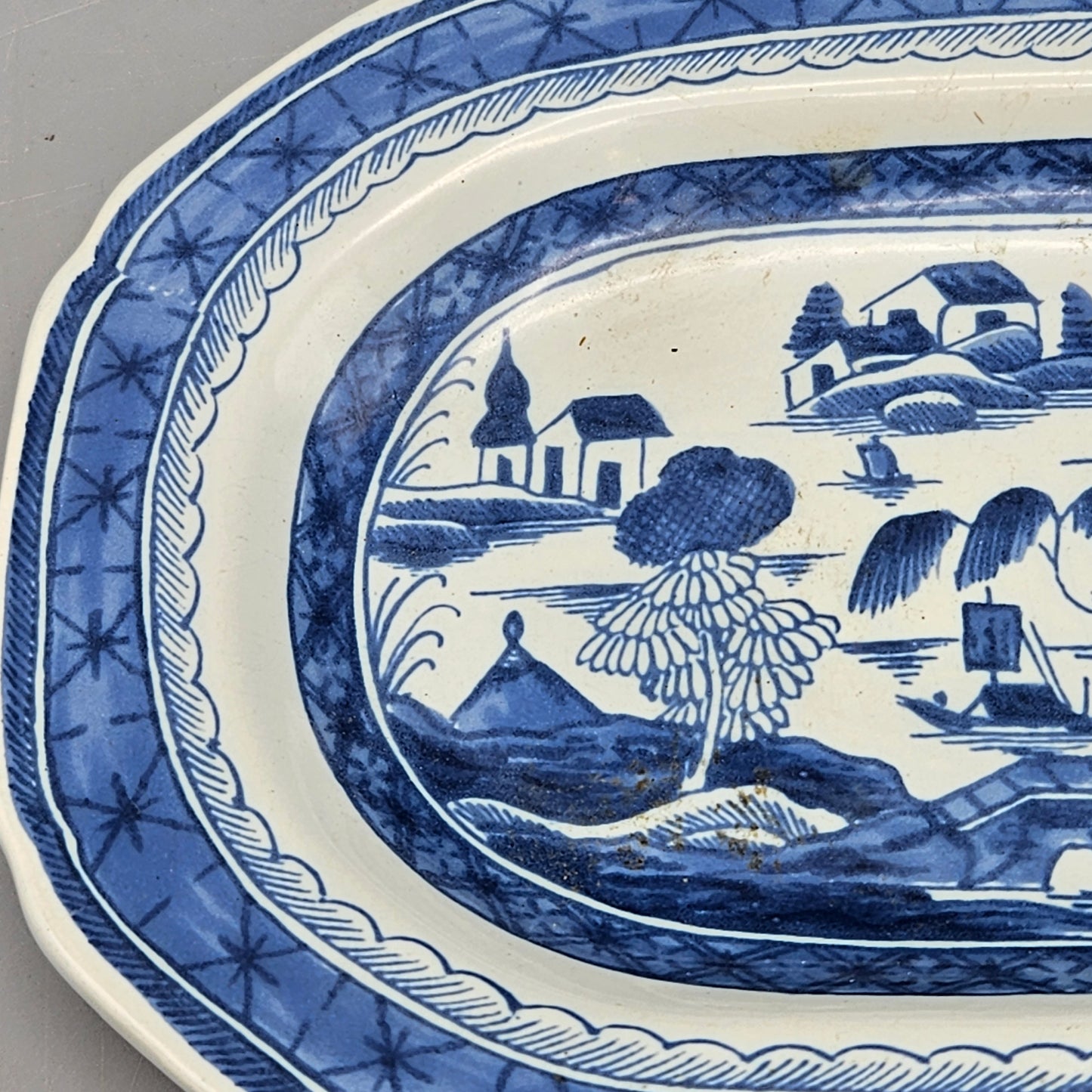 Sleepy Hollow Restorations Reproduction Canton Export Platter Made in Holland