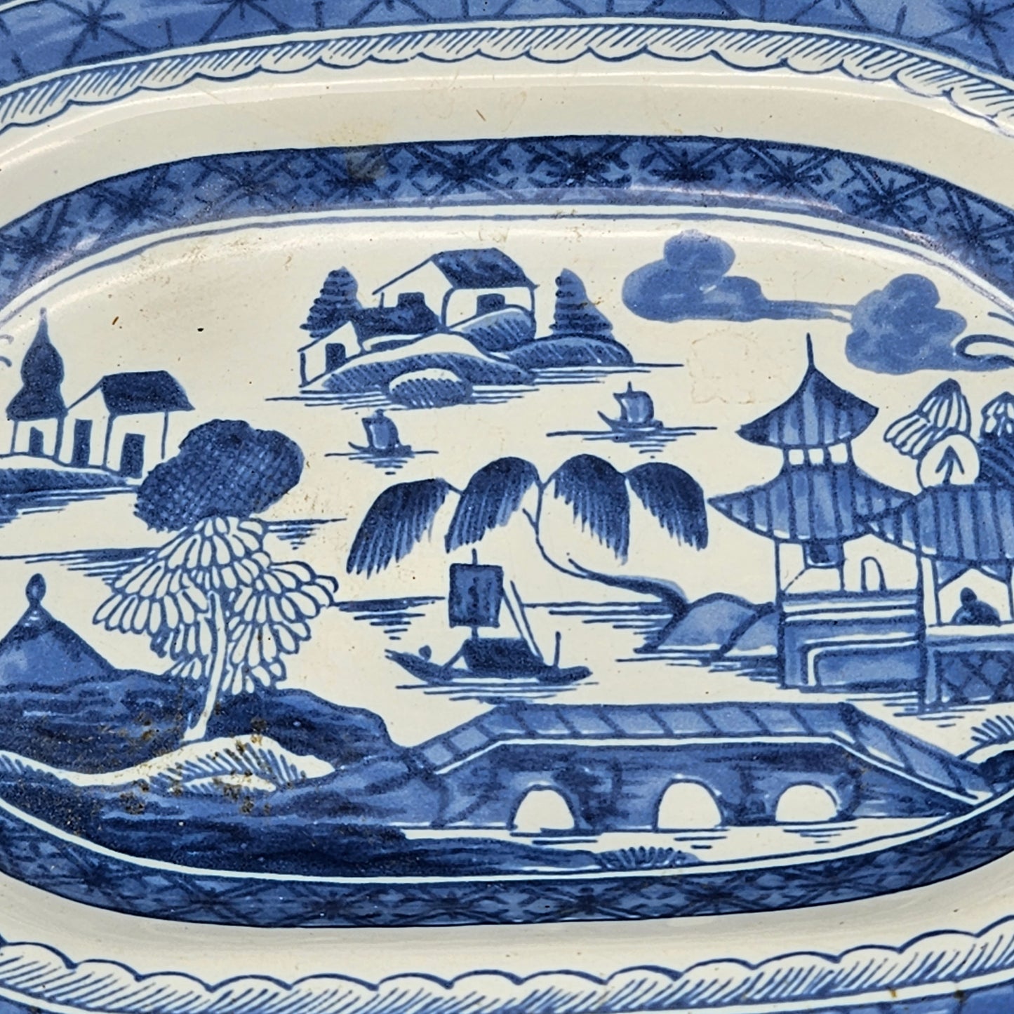 Sleepy Hollow Restorations Reproduction Canton Export Platter Made in Holland