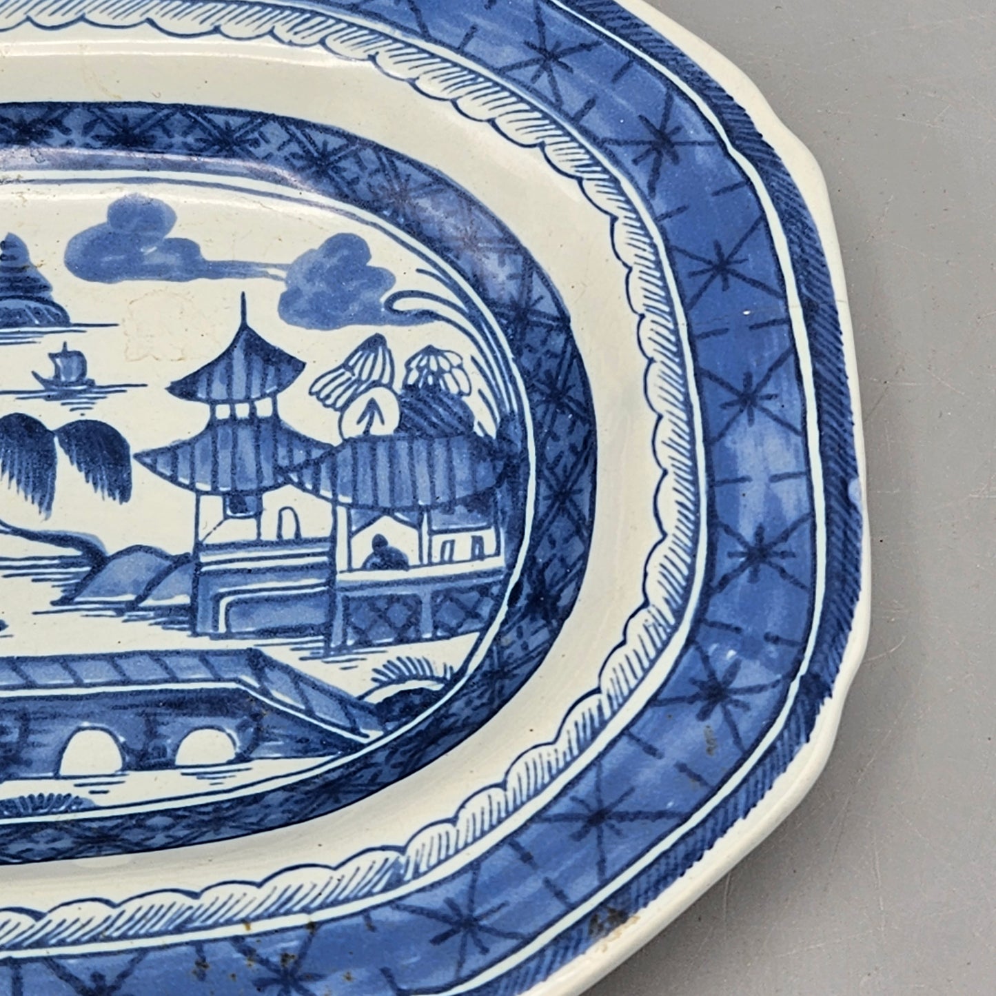 Sleepy Hollow Restorations Reproduction Canton Export Platter Made in Holland