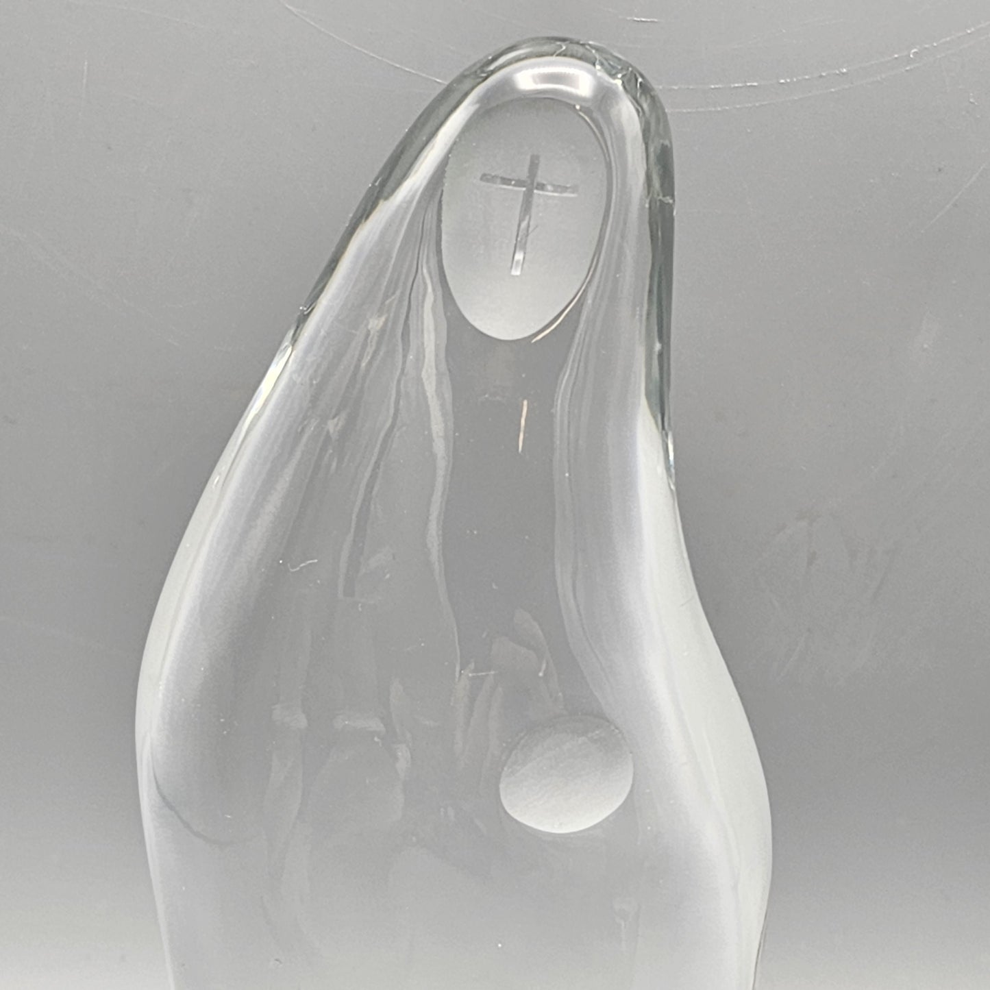 Baccarat Crystal Madonna & Child Figurine