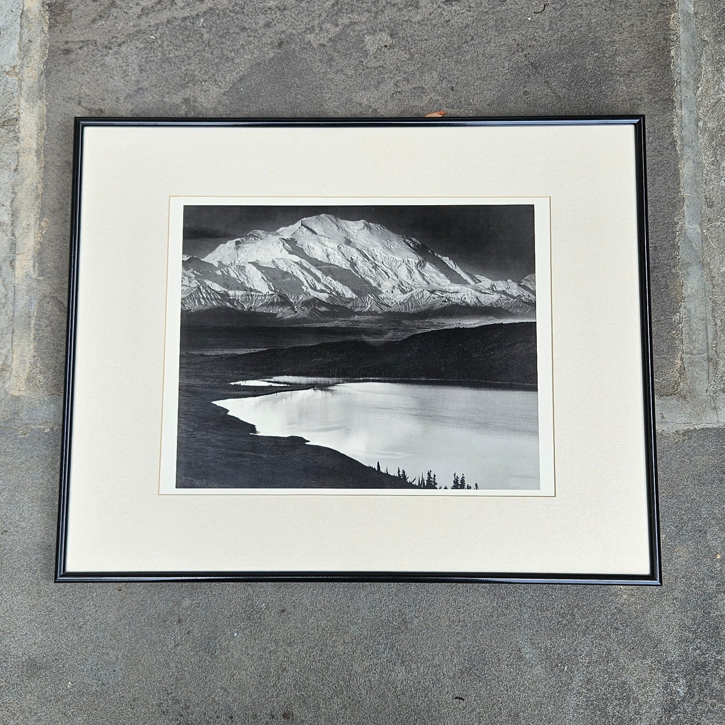 Ansel Adams "Mt McKinley & Wonder Lake" Reproduction Print