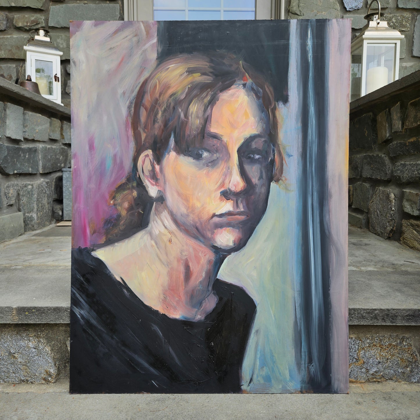 Oil on Board - Portrait of a Young Woman
