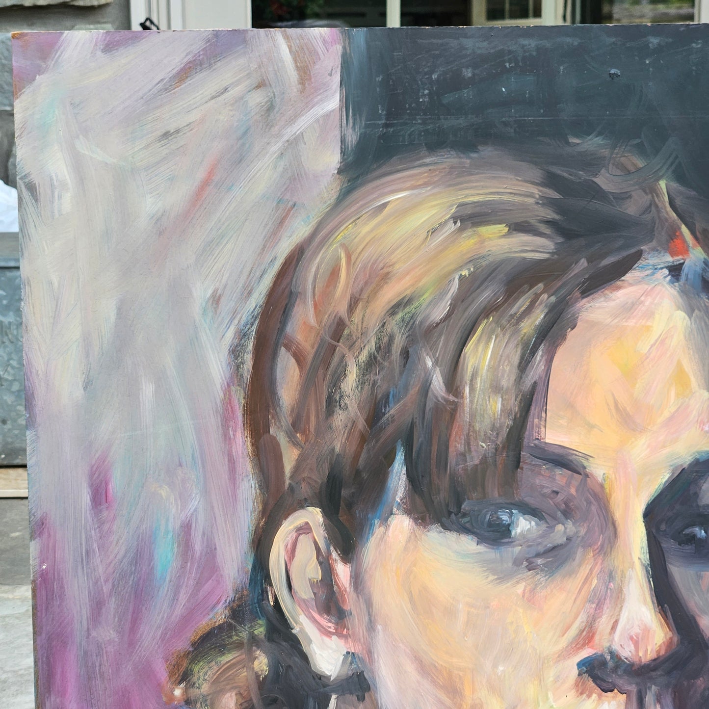 Oil on Board - Portrait of a Young Woman