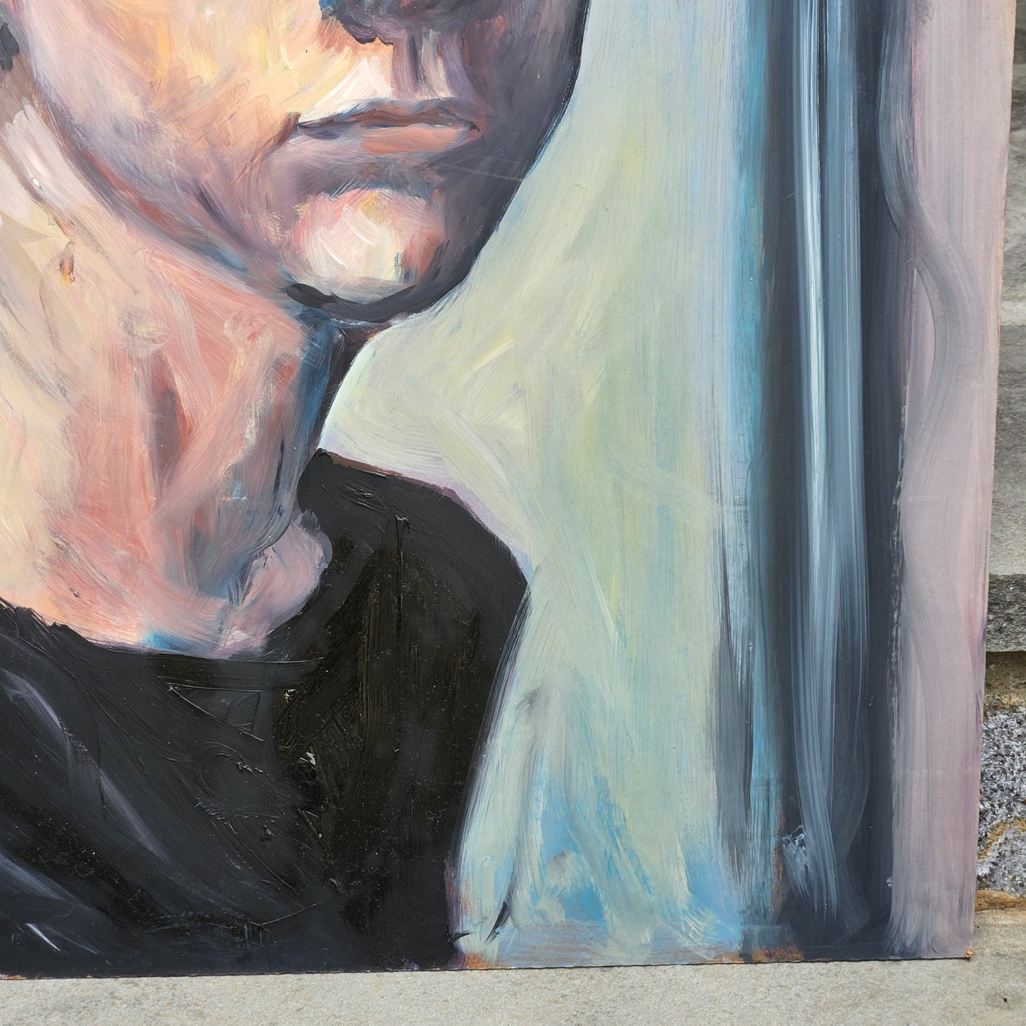 Oil on Board - Portrait of a Young Woman