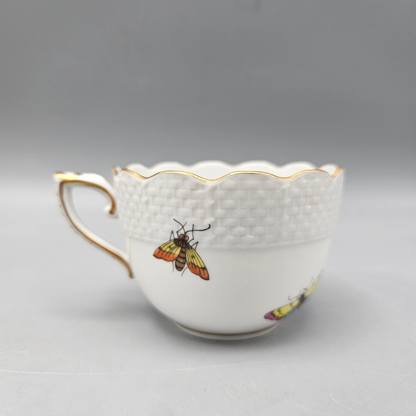 Herend Porcelain Rothschild Birds Coffee Cup & Saucer - 8 Available