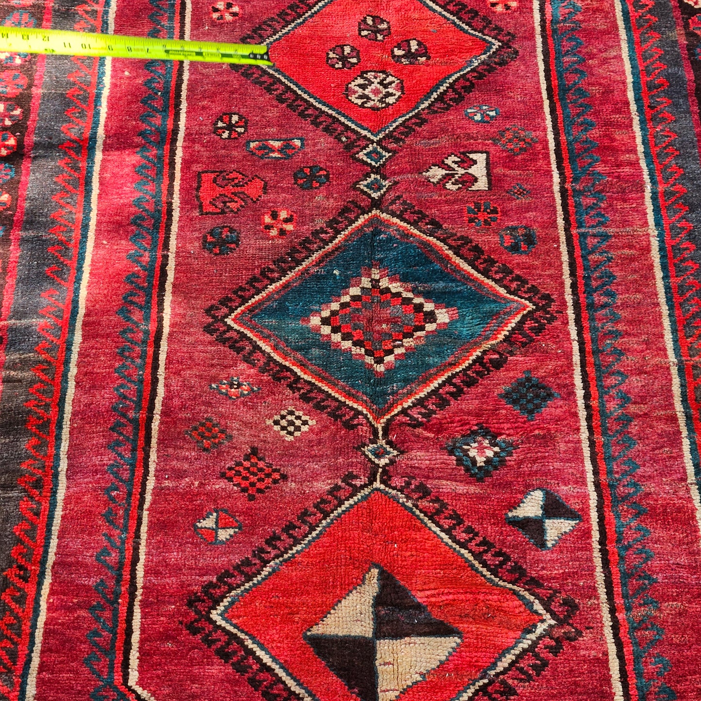 Vintage Hand Knotted 100% Wool Rug / Carpet - 4' 5" x 8' 5"