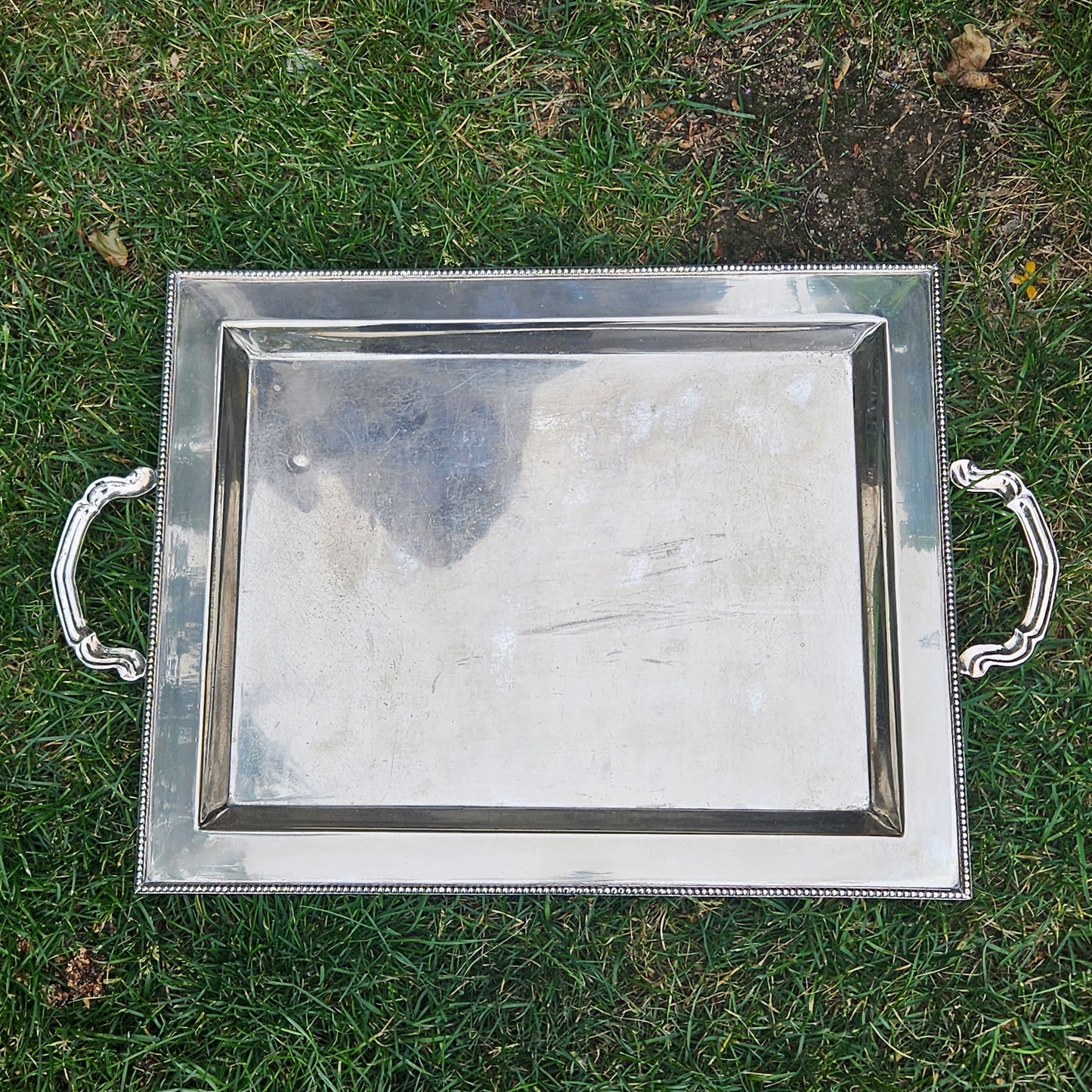 Large Rectangular Handled Serving Tray