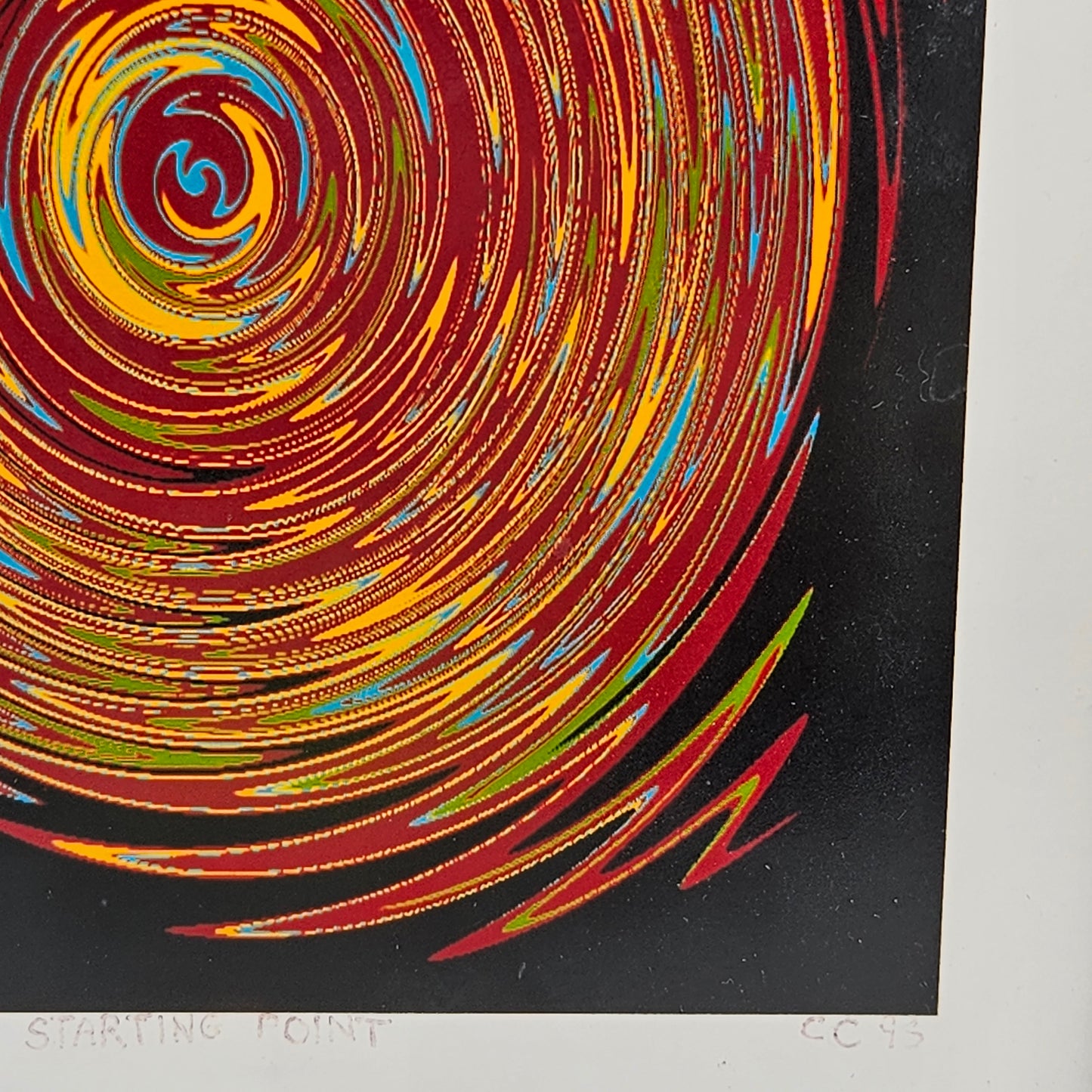 Signed "Starting Point" Print - Modernist Design