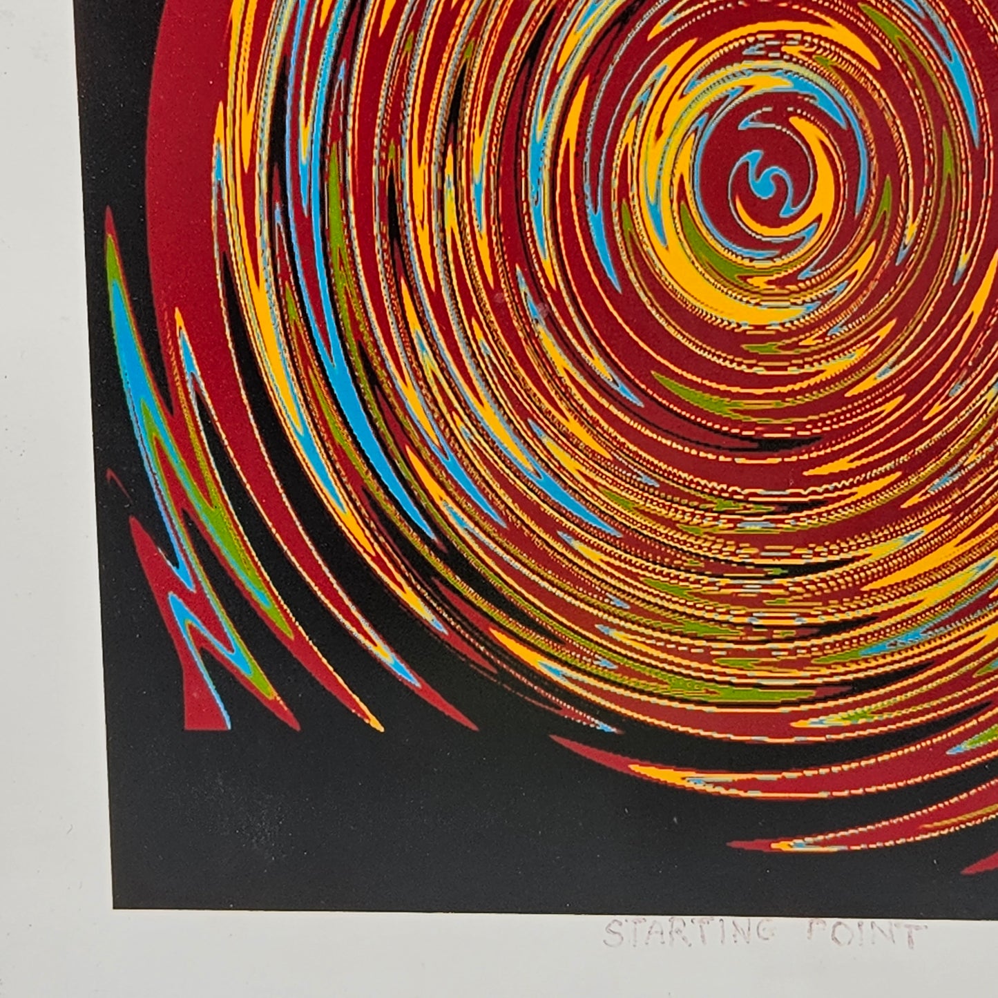 Signed "Starting Point" Print - Modernist Design