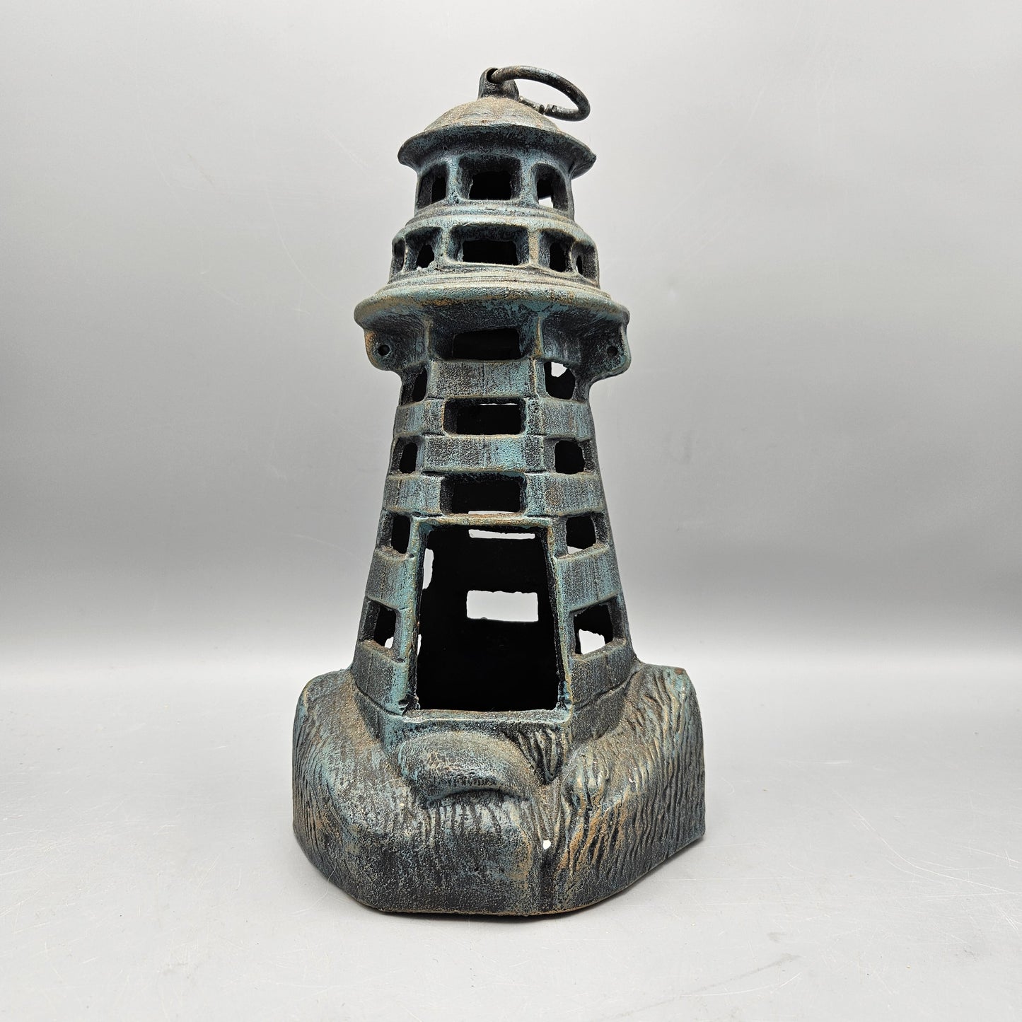 Cast Iron Lighthouse Candle Lantern